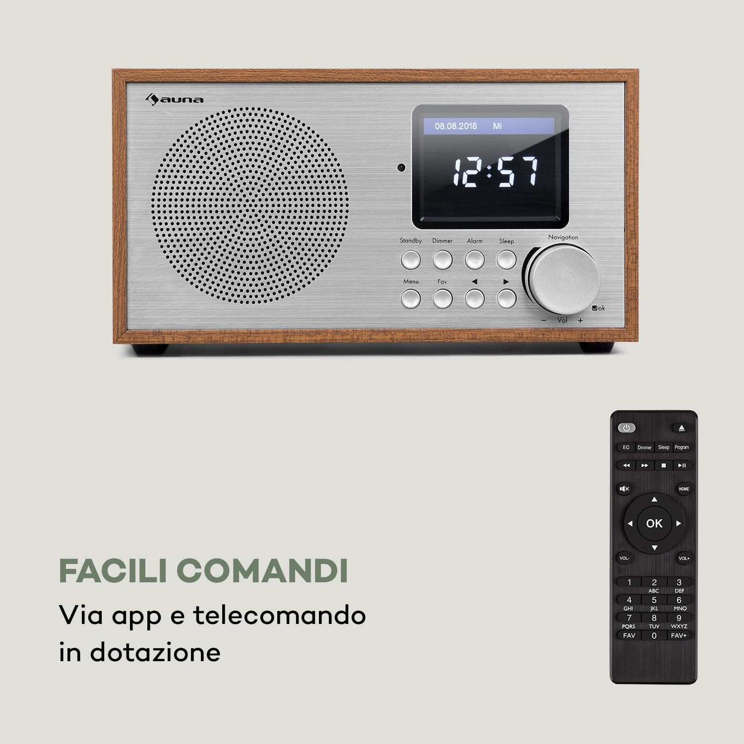 Silver Star Radio Internet Mini DAB+/FM, WiFi, BT, DAB+/FM, Quercia 