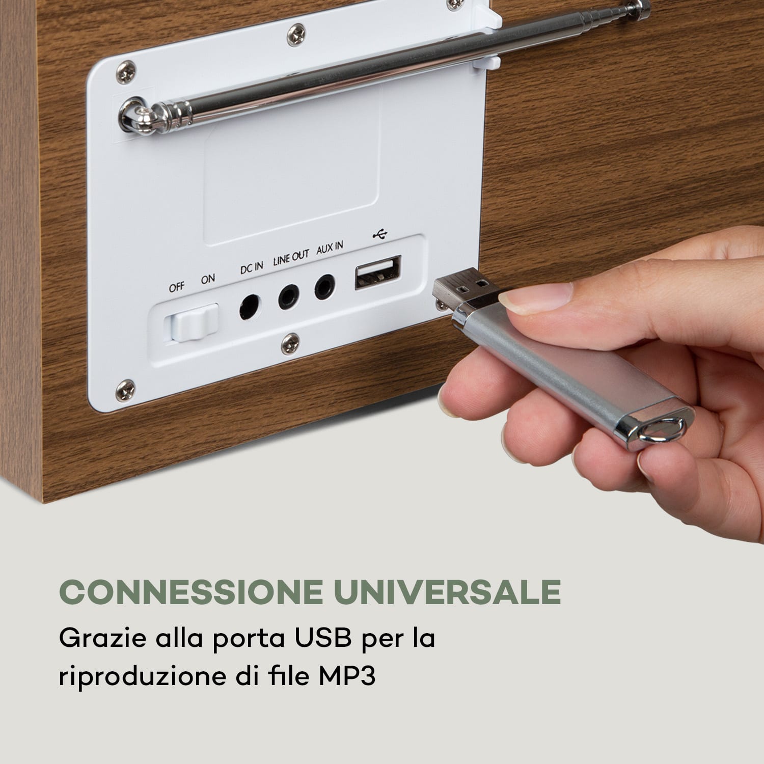 Silver Star Radio Internet Mini DAB+/FM, WiFi, BT, DAB+/FM, Quercia 