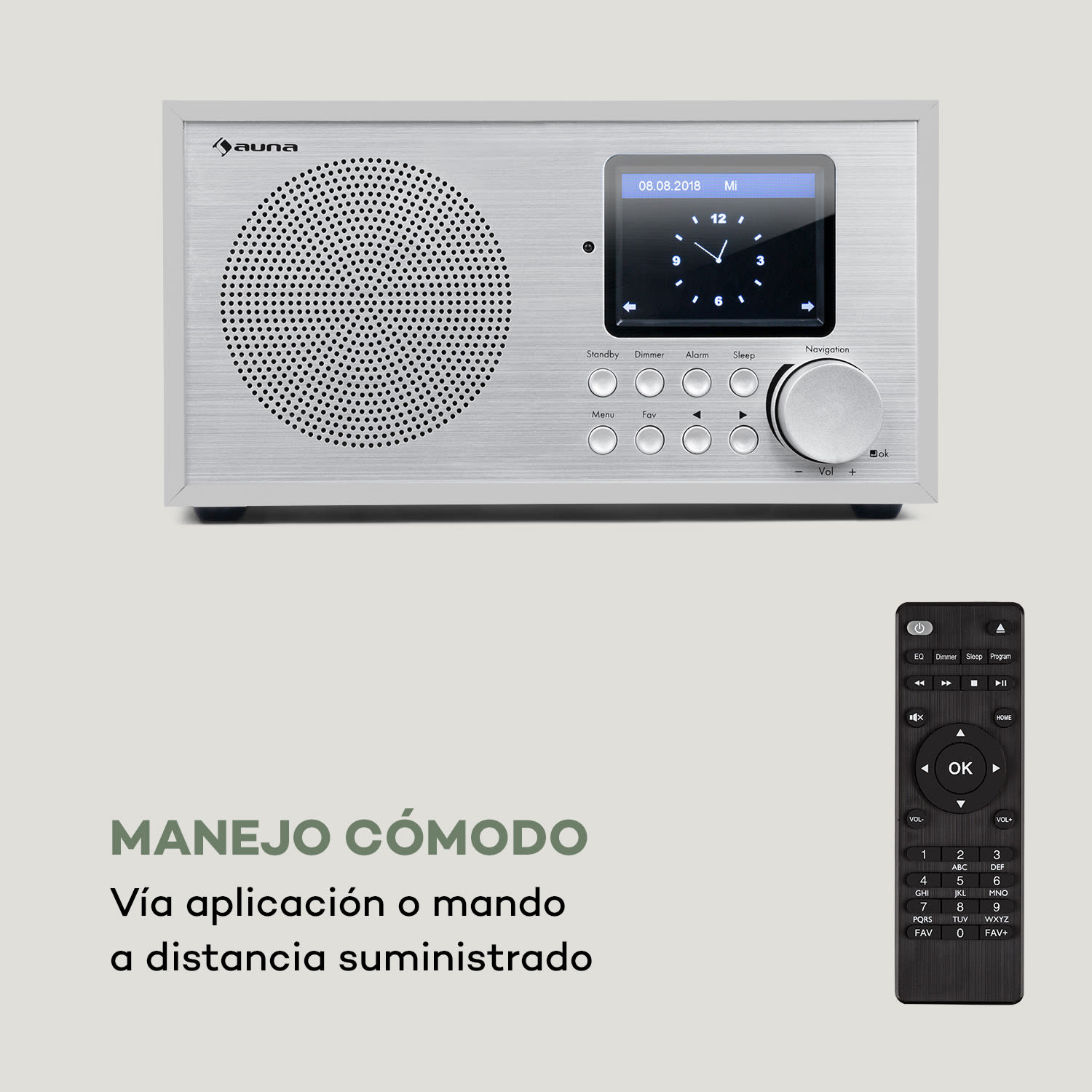 Silver Star Mini radio internet DAB+/FM, WiFi, BT, DAB+/FM, blanco 