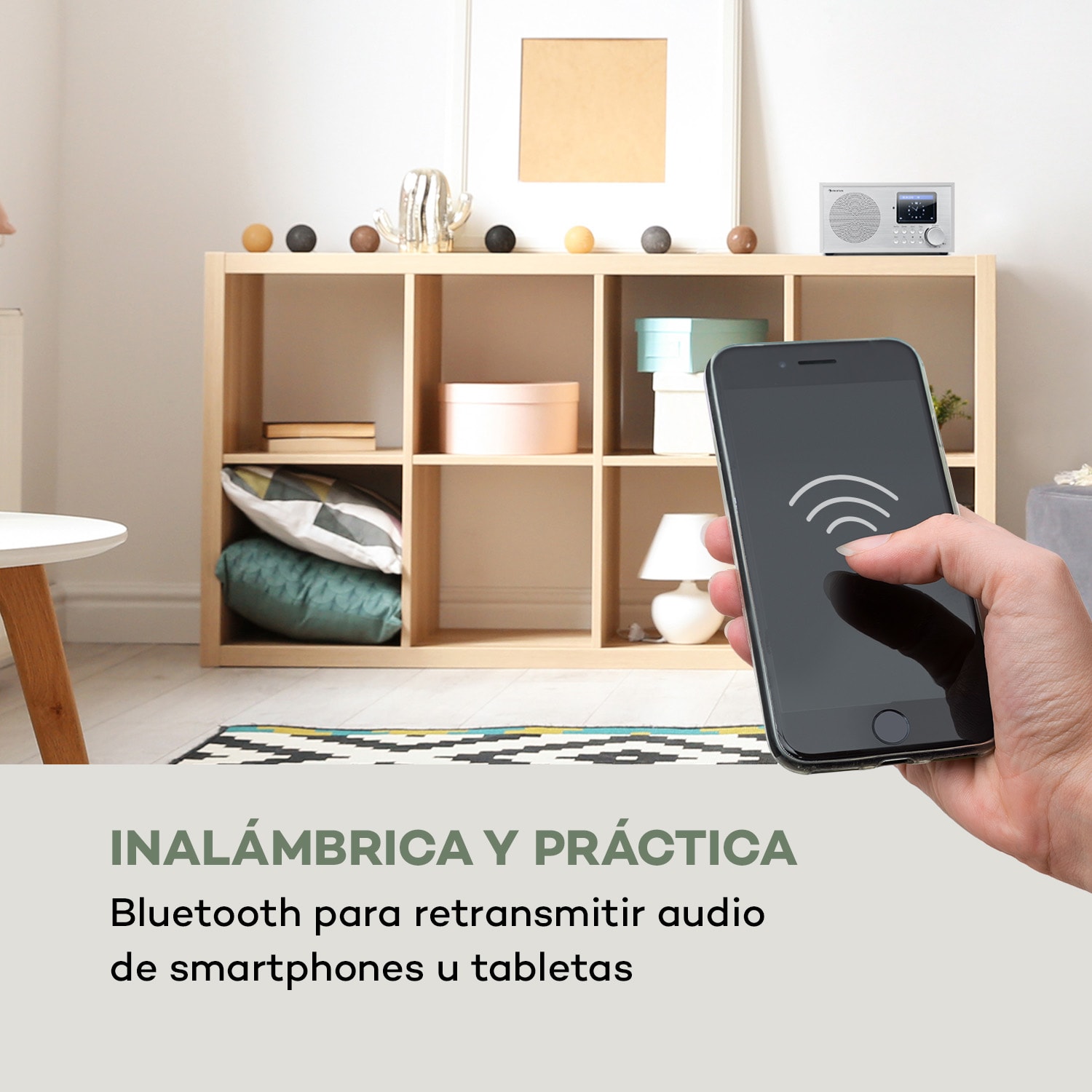 Silver Star Mini radio internet DAB+/FM, WiFi, BT, DAB+/FM, blanco 