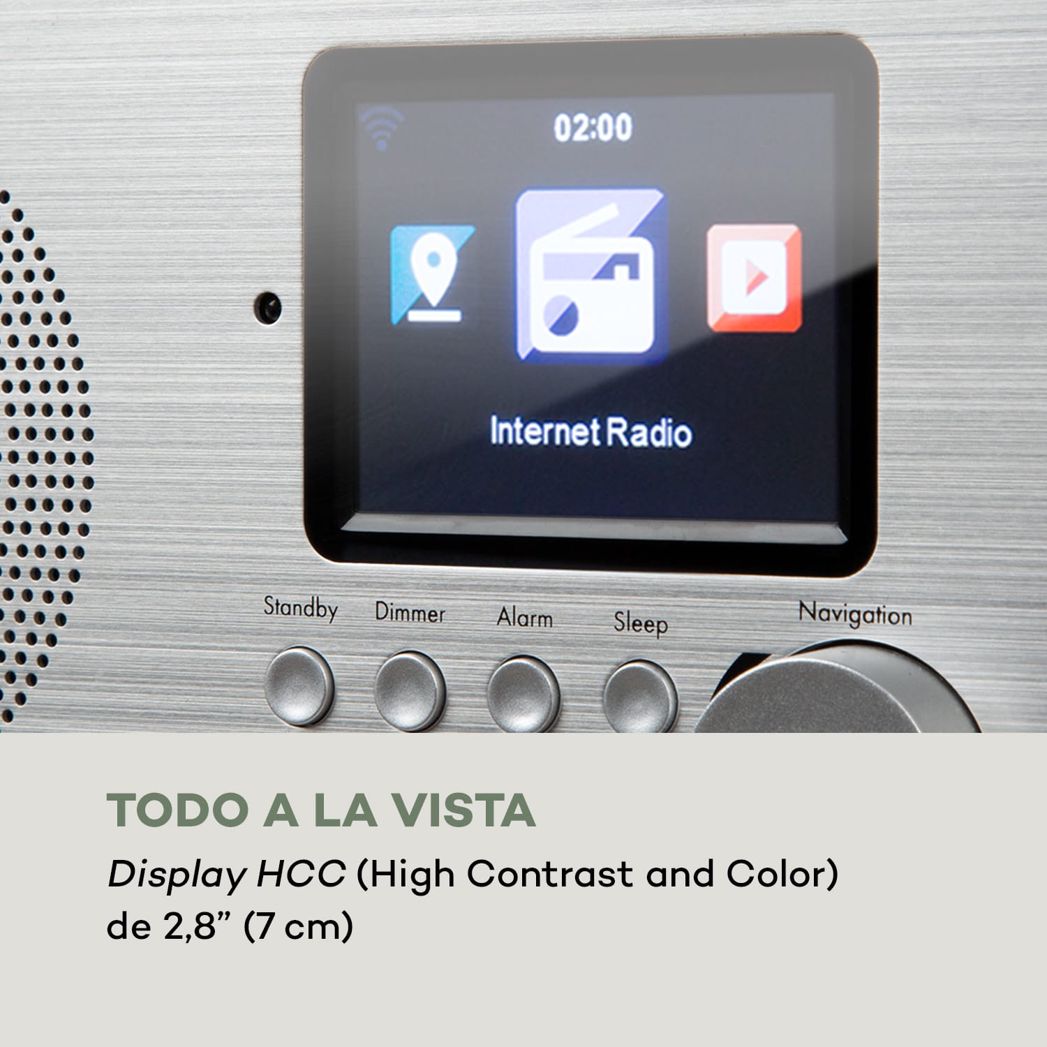 Silver Star Mini radio internet DAB+/FM, WiFi, BT, DAB+/FM, blanco 