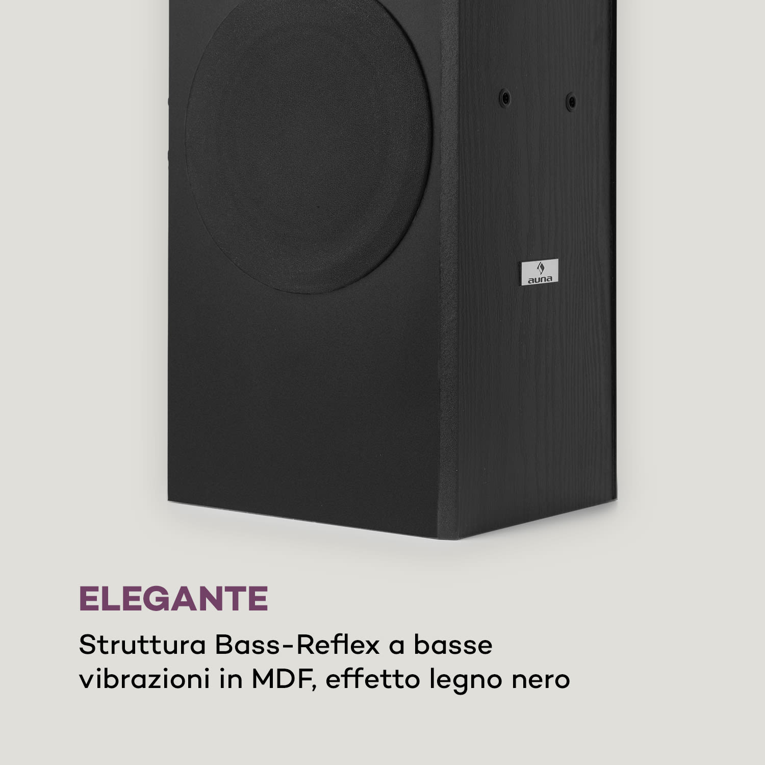 Line E 1005 Altoparlante da Pavimento HiFi a 3 vie  700 W max. nero 