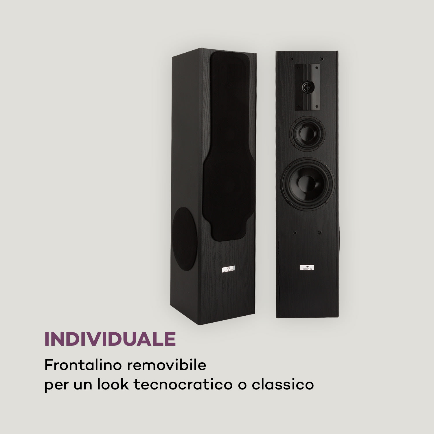 Line E 1005 Altoparlante da Pavimento HiFi a 3 vie  700 W max. nero 