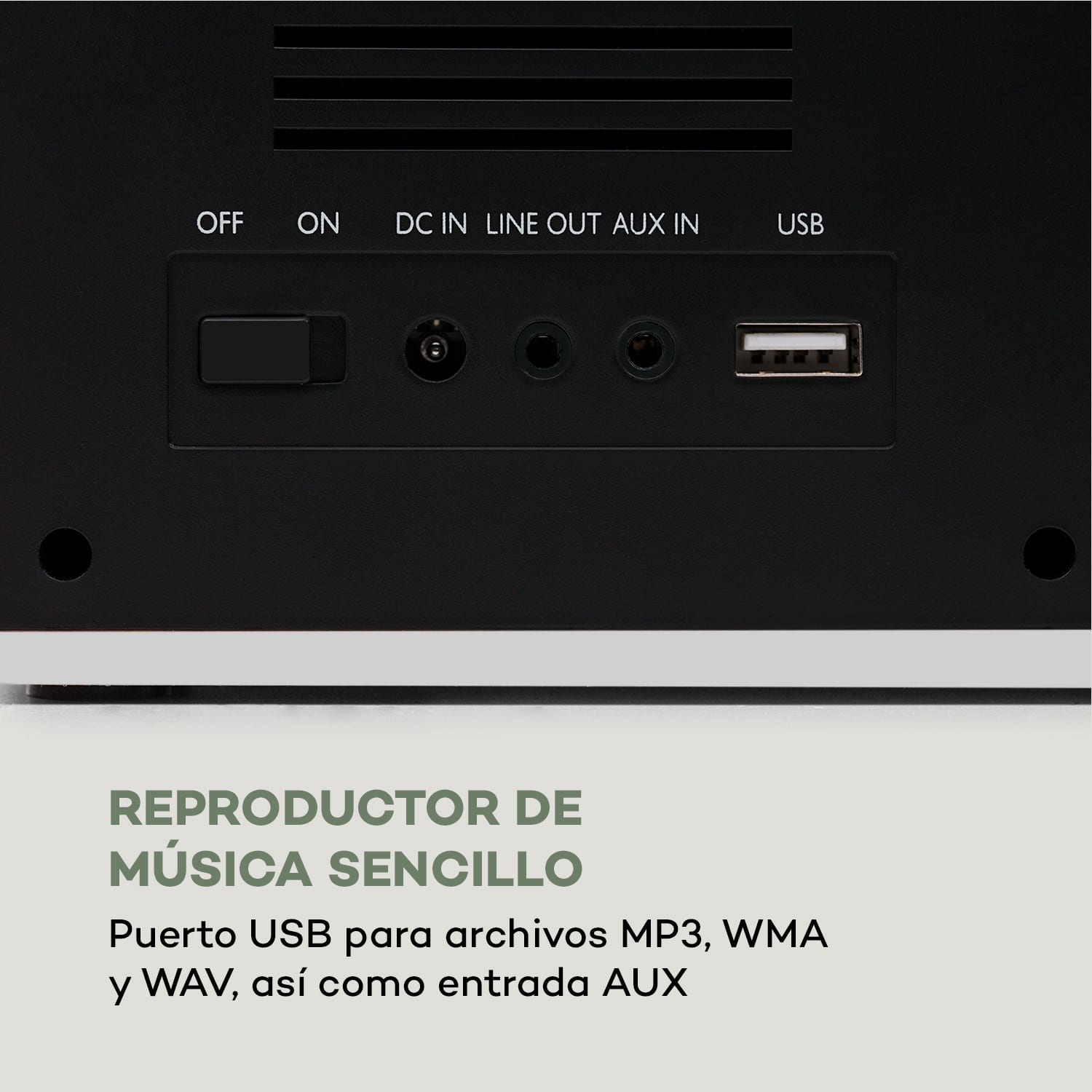 IR-160 Radio con Internet WiFi USB AUX UPnP 2.8" Pantalla TFT mando a distancia blanco Blanco