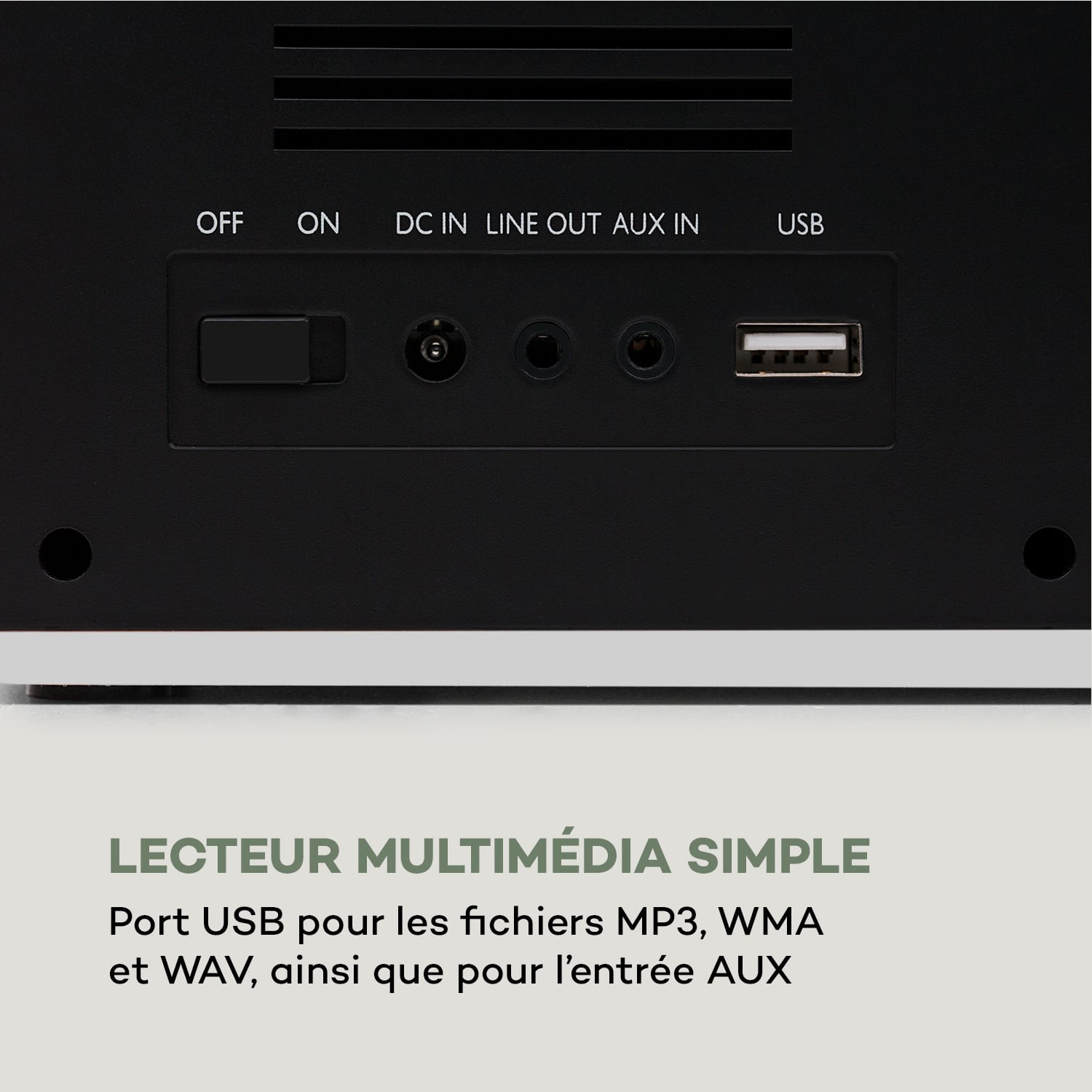 IR-160 internetradio WIFI USB AUX UPnP 2.8" TFT-display afstandsbediening wit Wit
