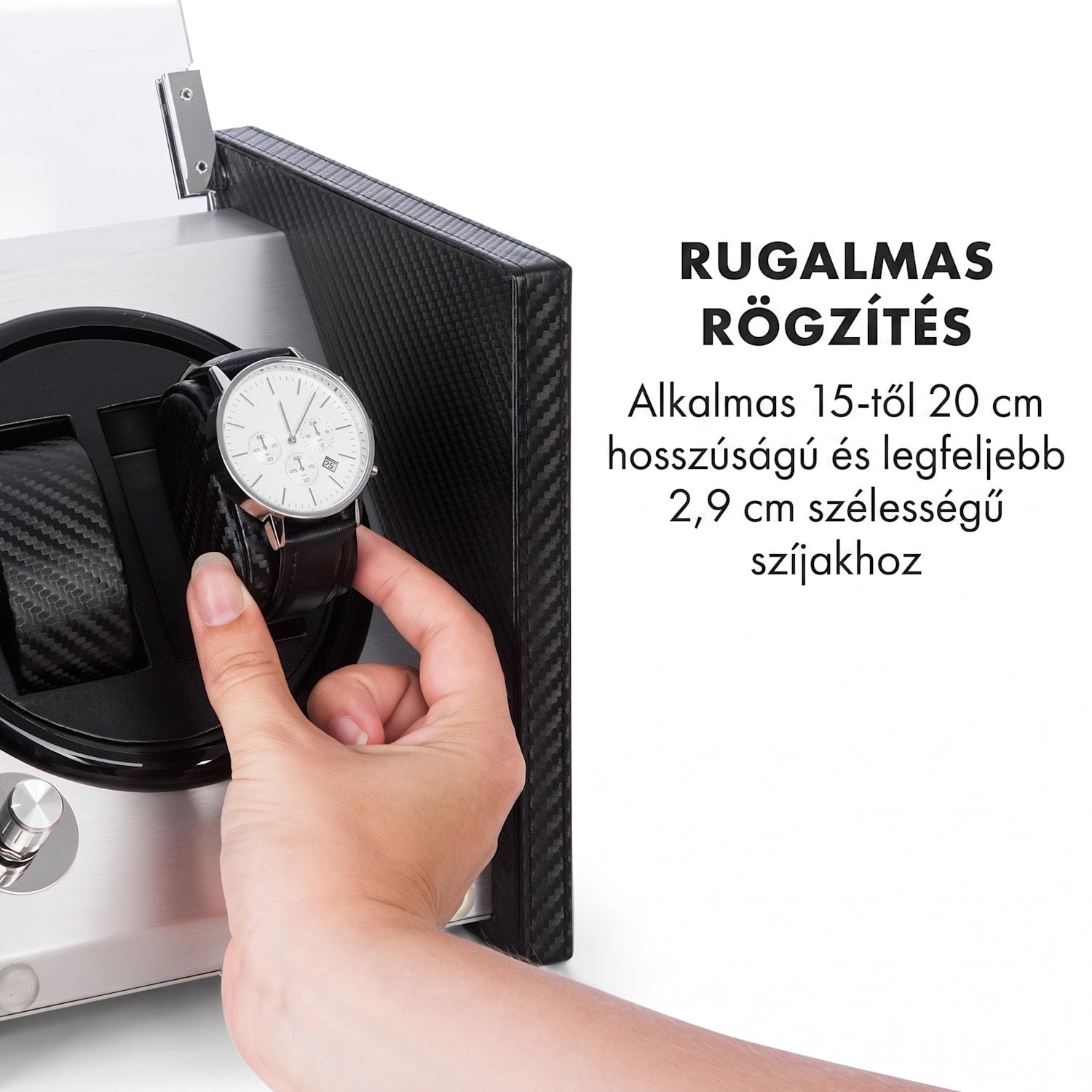 Tokyo 2, forgó óraállvány, 2 óra, 3 sebesség, 4 üzemmód, fekete 2 watches