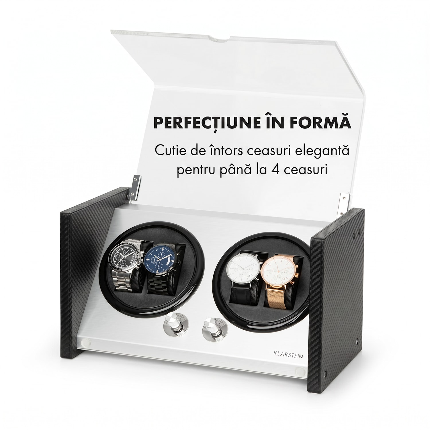 Tokyo 4, bobină de ceas, 4 ceasuri, 3 viteze, 4 moduri, negru 4 watches