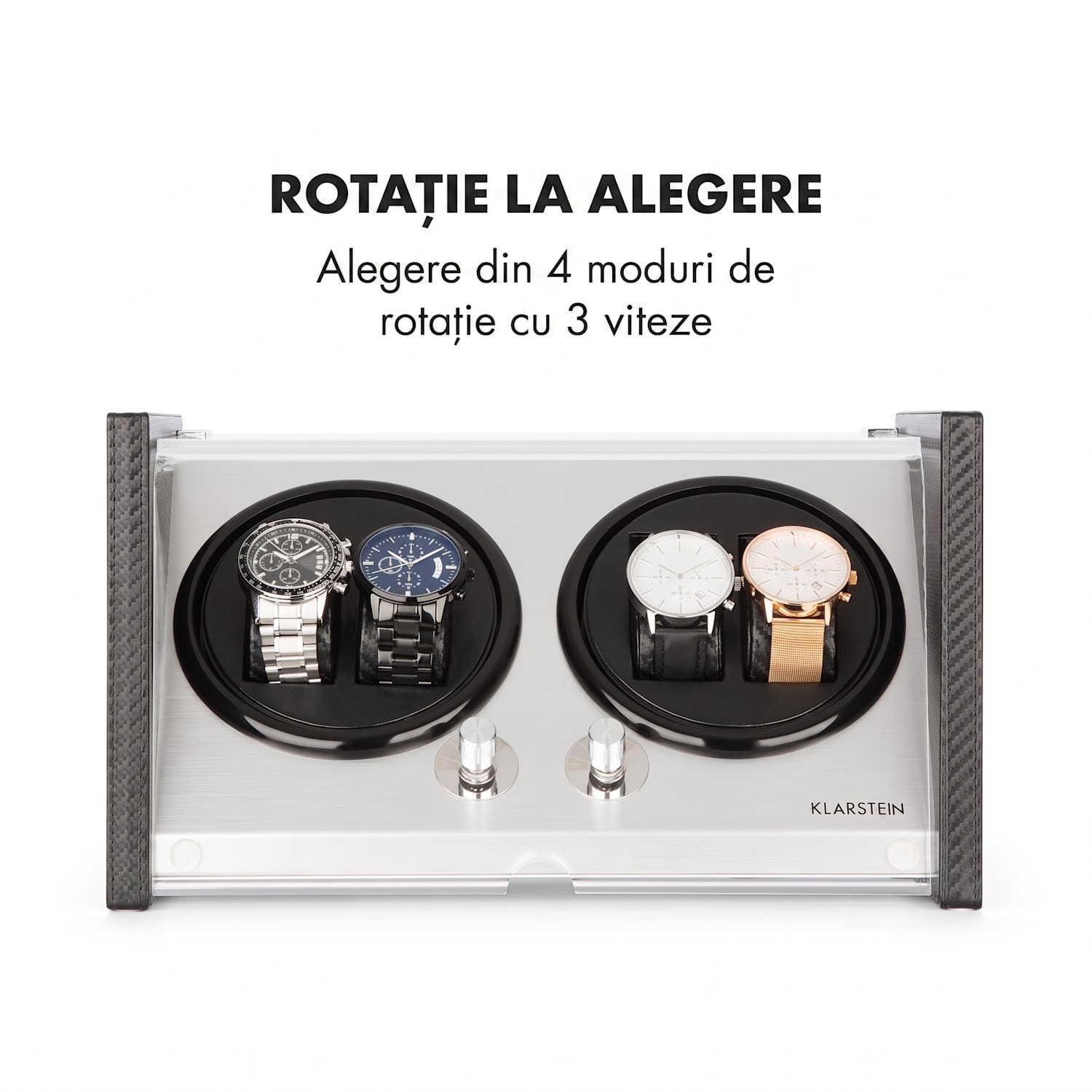 Tokyo 4, bobină de ceas, 4 ceasuri, 3 viteze, 4 moduri, negru 4 watches