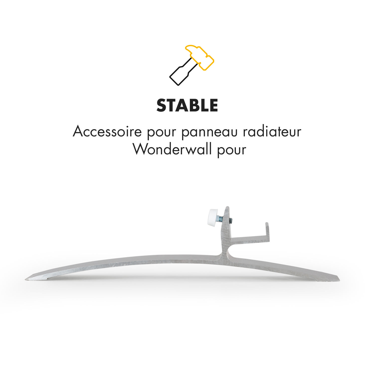 Wonderwall Stand Paire de pieds pour panneaux chauffants support alumi 