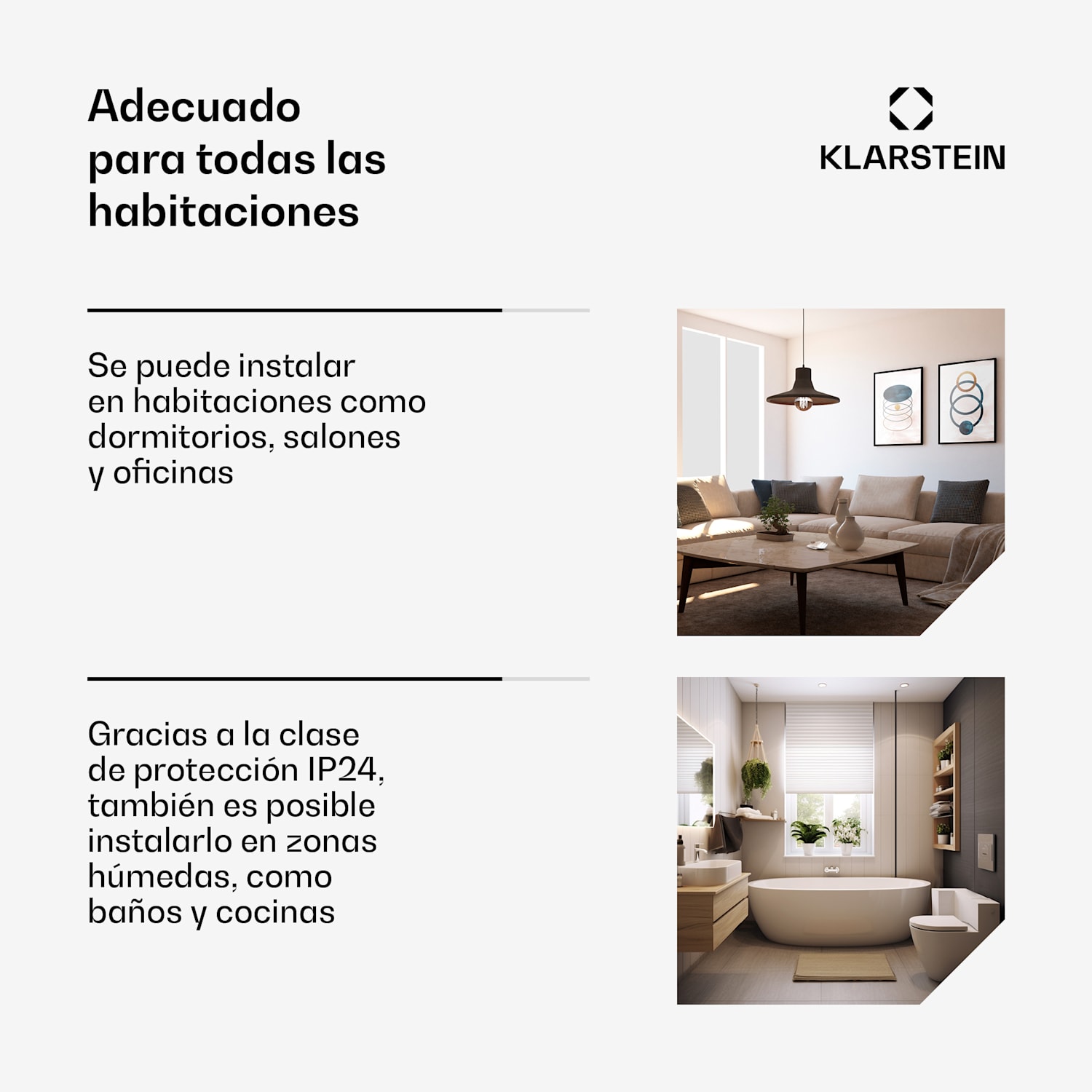 Wonderwall 960 Smart Panel calefactor infrarrojo 80x120cm 960W Temporizador semanal Blanco 