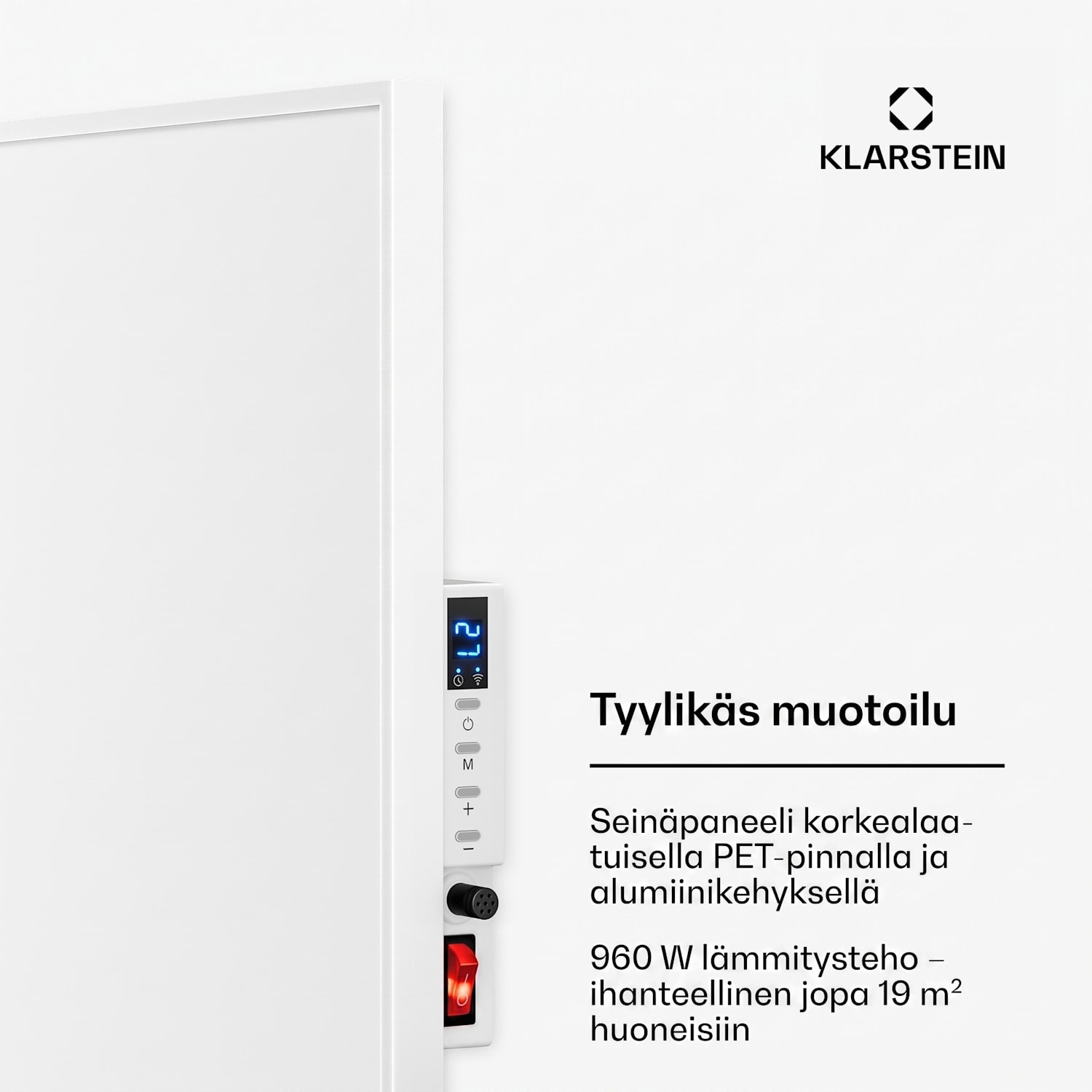 Wonderwall Smart infrapunalämmitin 80 x 120 cm sovelluksella ohjaus 960 W viikkoajastin IP24 120 x 80 cm | 960 W | Kyllä