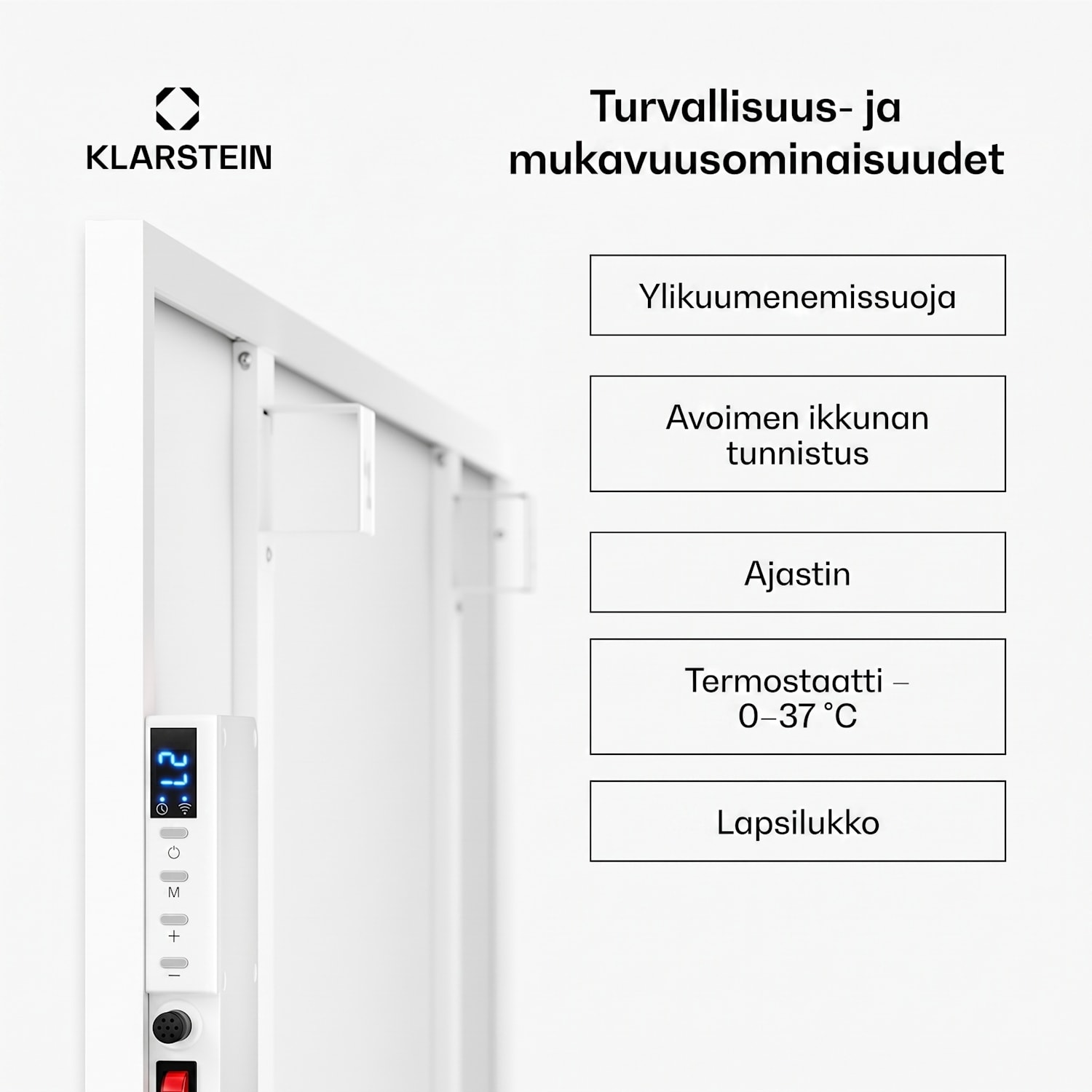 Wonderwall Smart infrapunalämmitin 80 x 120 cm sovelluksella ohjaus 960 W viikkoajastin IP24 120 x 80 cm | 960 W | Kyllä