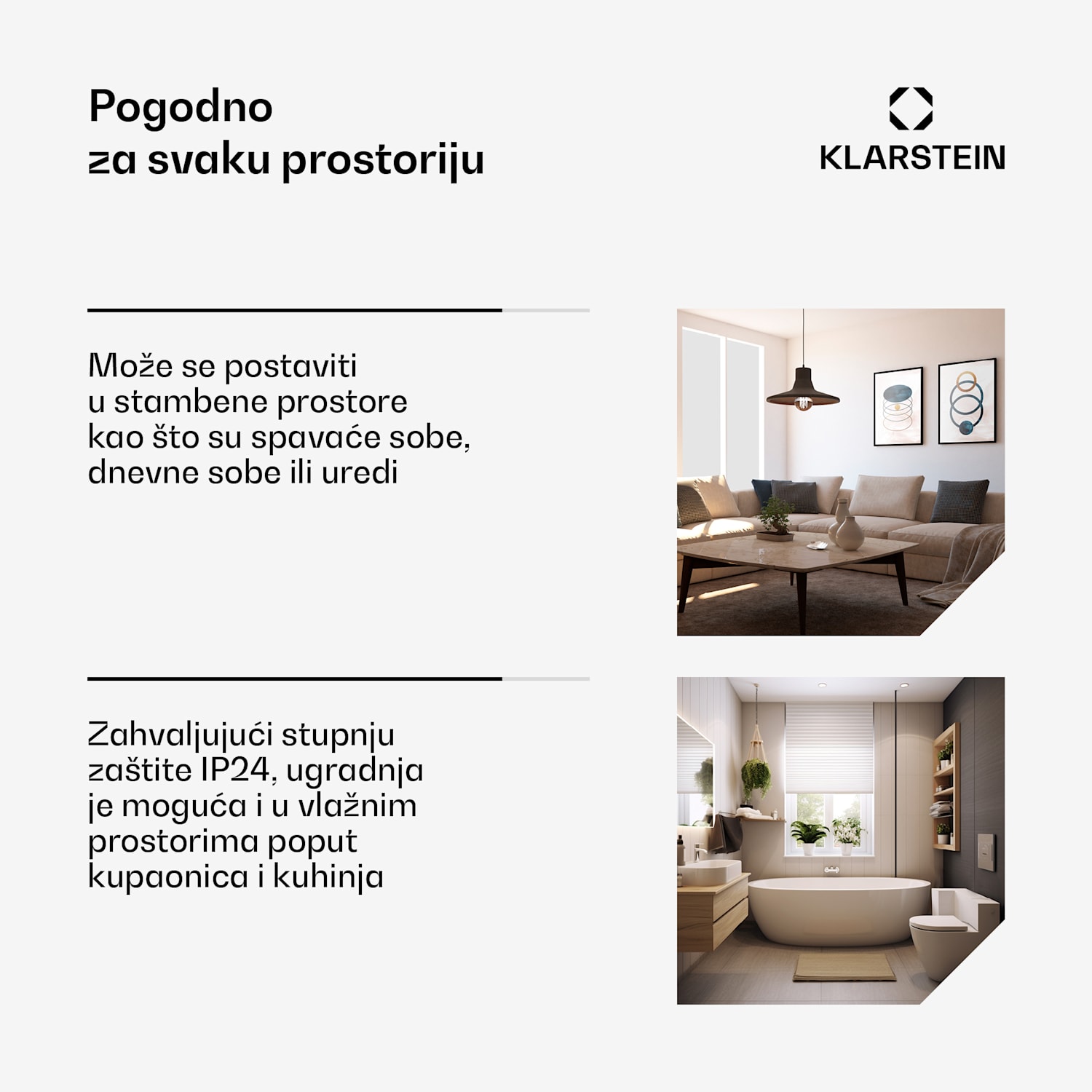 Wonderwall 960 Smart, infracrvena grijalica, 80 x 120cm, 960 W, tjedni tajmer, IP24, bijela 