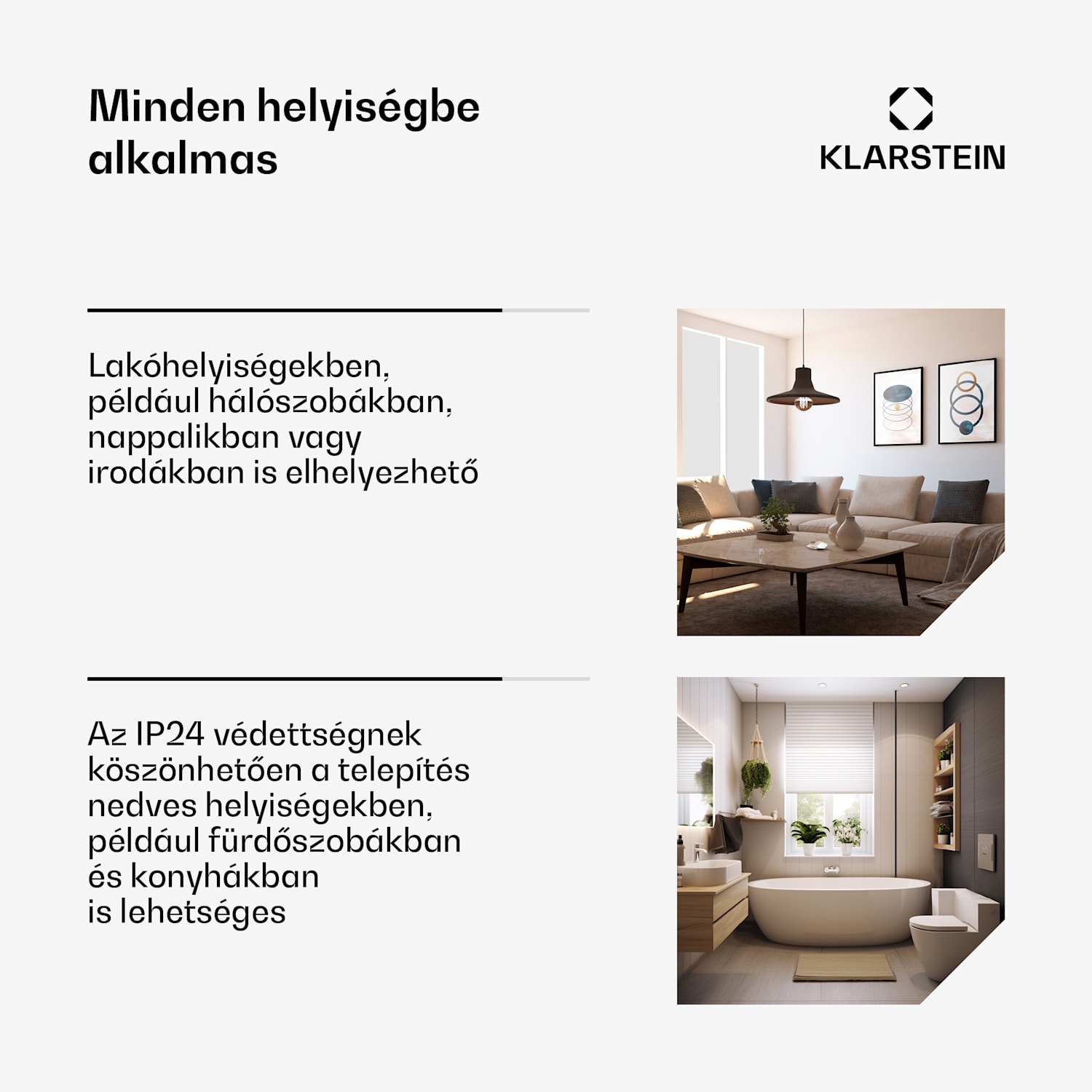 Wonderwall 960 Smart, infravörös hősugárzó, 80 x 120 cm, 960 W, heti időzítő, IP24, fehér 