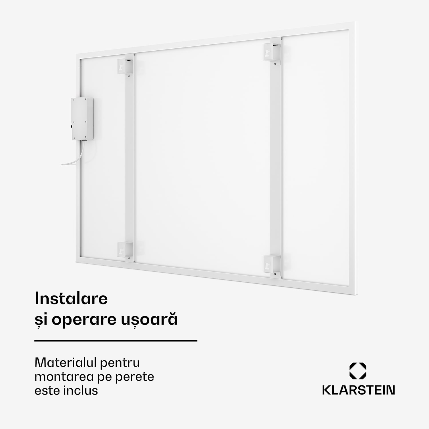 Wonderwall 960 Smart, încălzitor cu infraroșu, 80 x 120 cm, 960 W, cronometru săptămânal, IP24, alb 