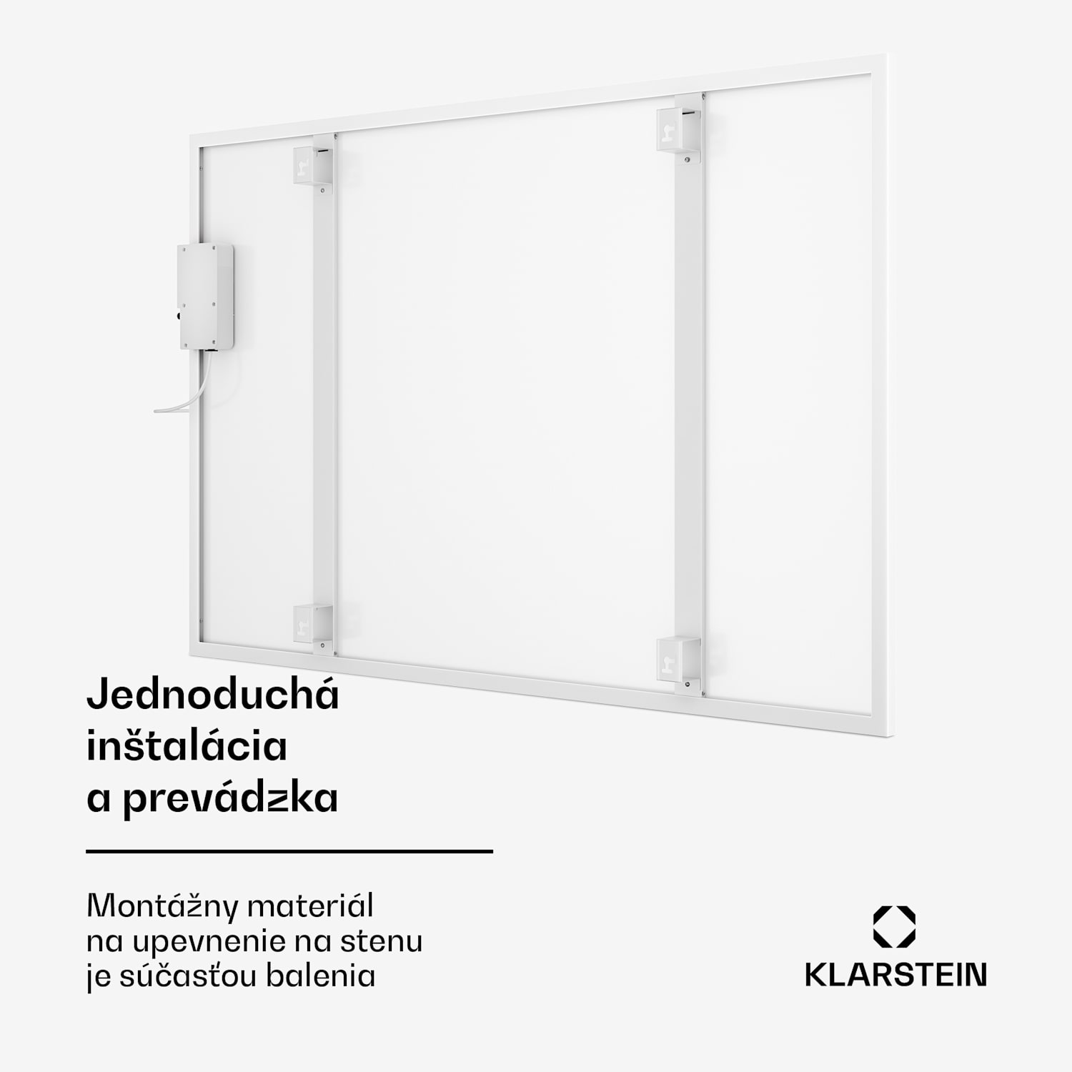 Wonderwall 960 Smart, infračervený ohrievač, 80 x 120 cm, 960 W, týždenný časovač, IP24, biely 120 x 80 cm | 960 W | Ano