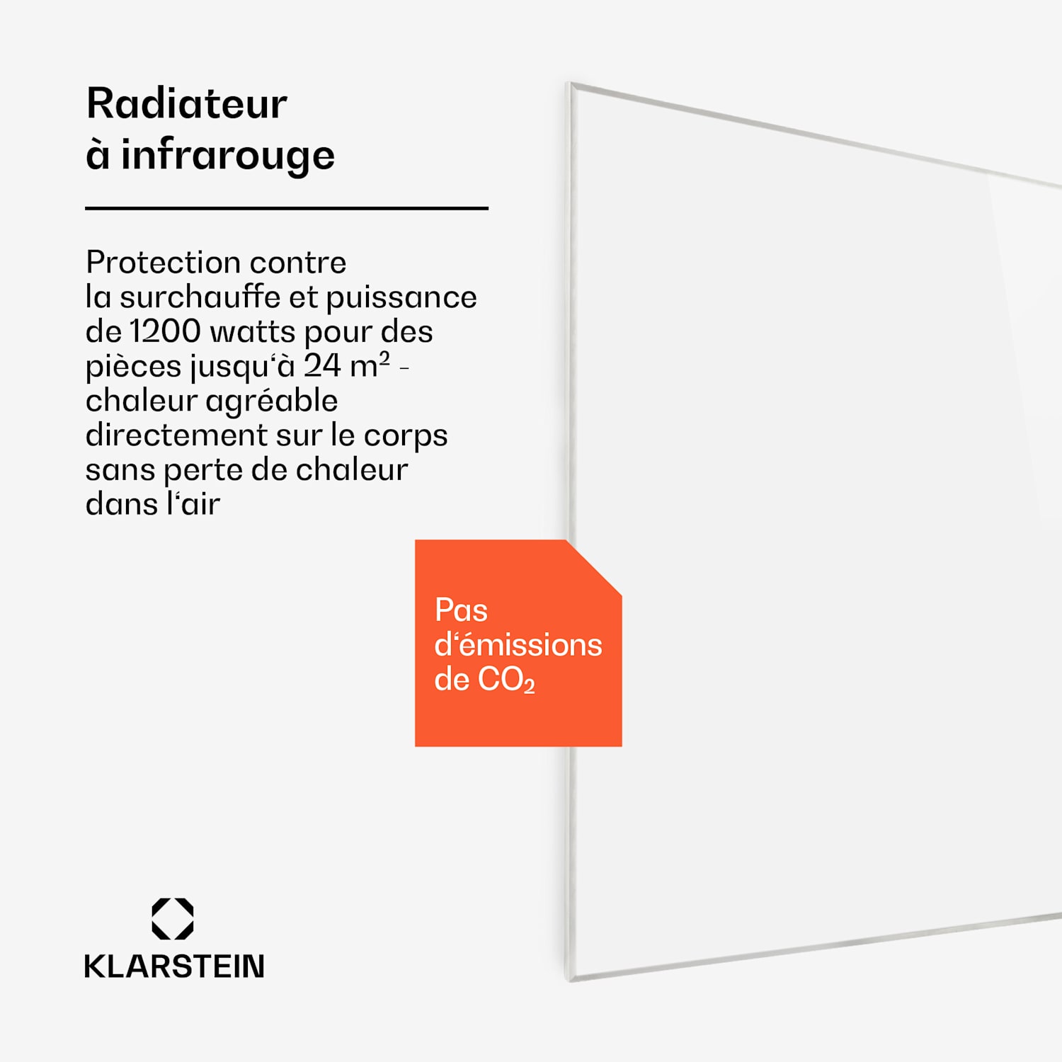 Wonderwall Smart infrarood verwarming 100x120cm app bediening 1200W weektimer IP24 