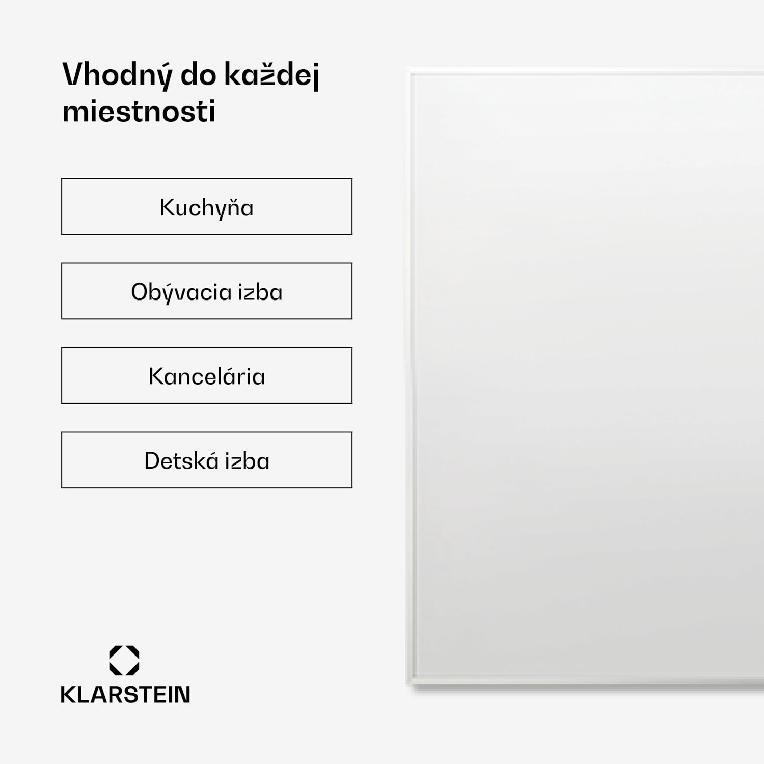 Wonderwall 1200 Smart, infračervený ohrievač, 100 x 120 cm, 1200 W, týždenný časovač, IP24, biely 