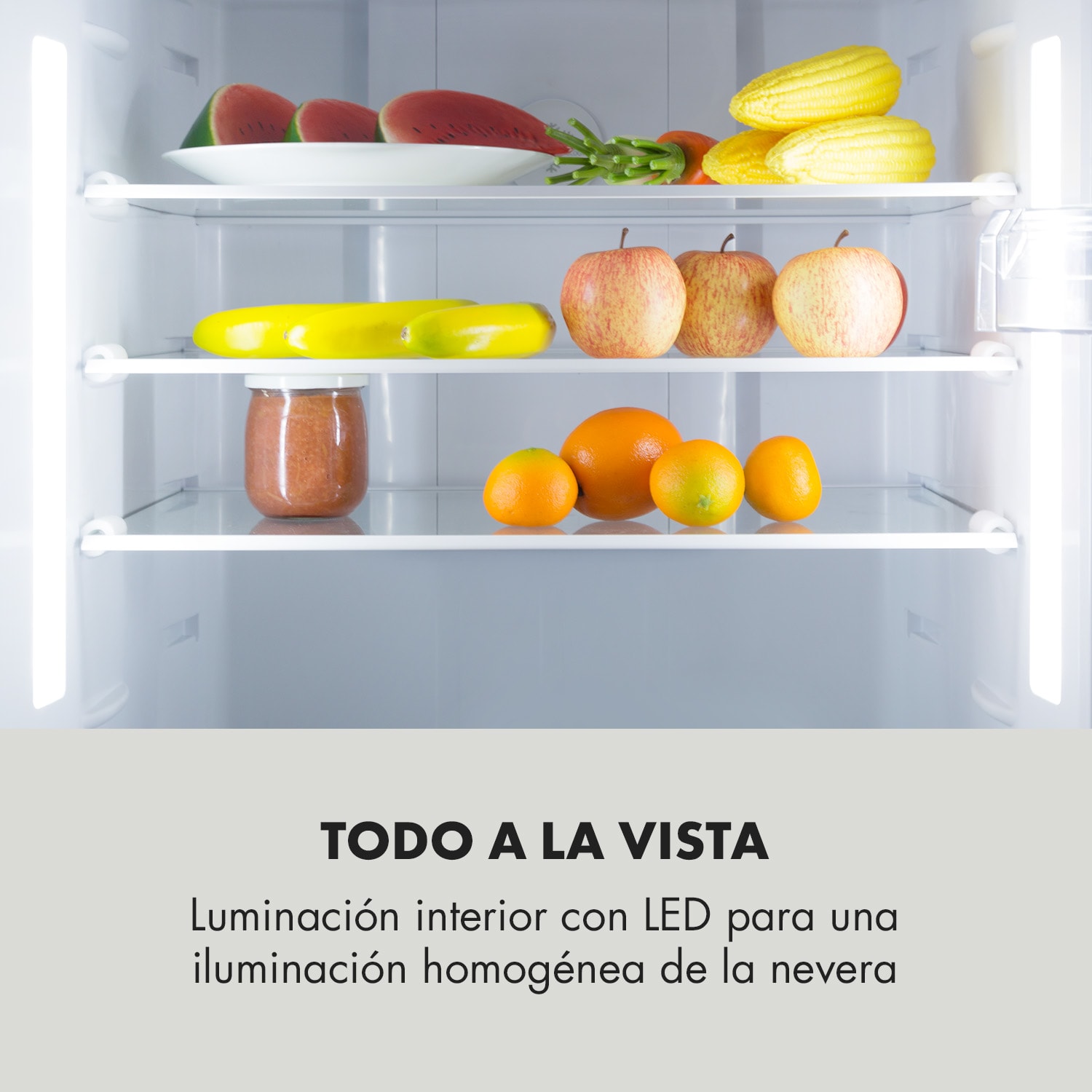 Height Cool XXL Nevera/congelador 330 L/95 L A+ LED Touch Acero inoxidable 