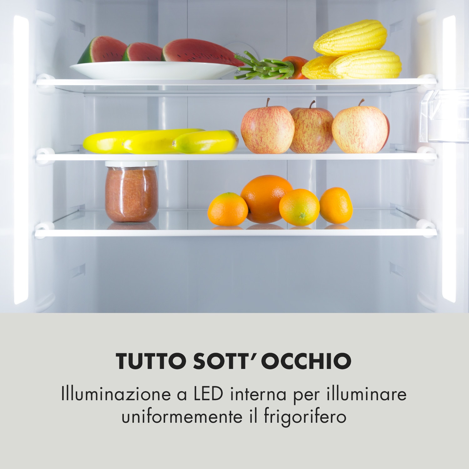 Height Cool XXL Frigorifero/ Congelatore 330 l/95 l A+ LED Touch Acciaio Inox 