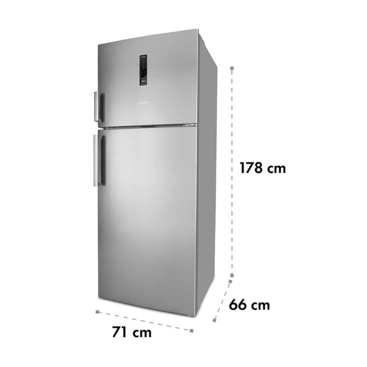 Height Cool XXL koel-/vrieskast 330L/95L A+ led touch edelstaal 