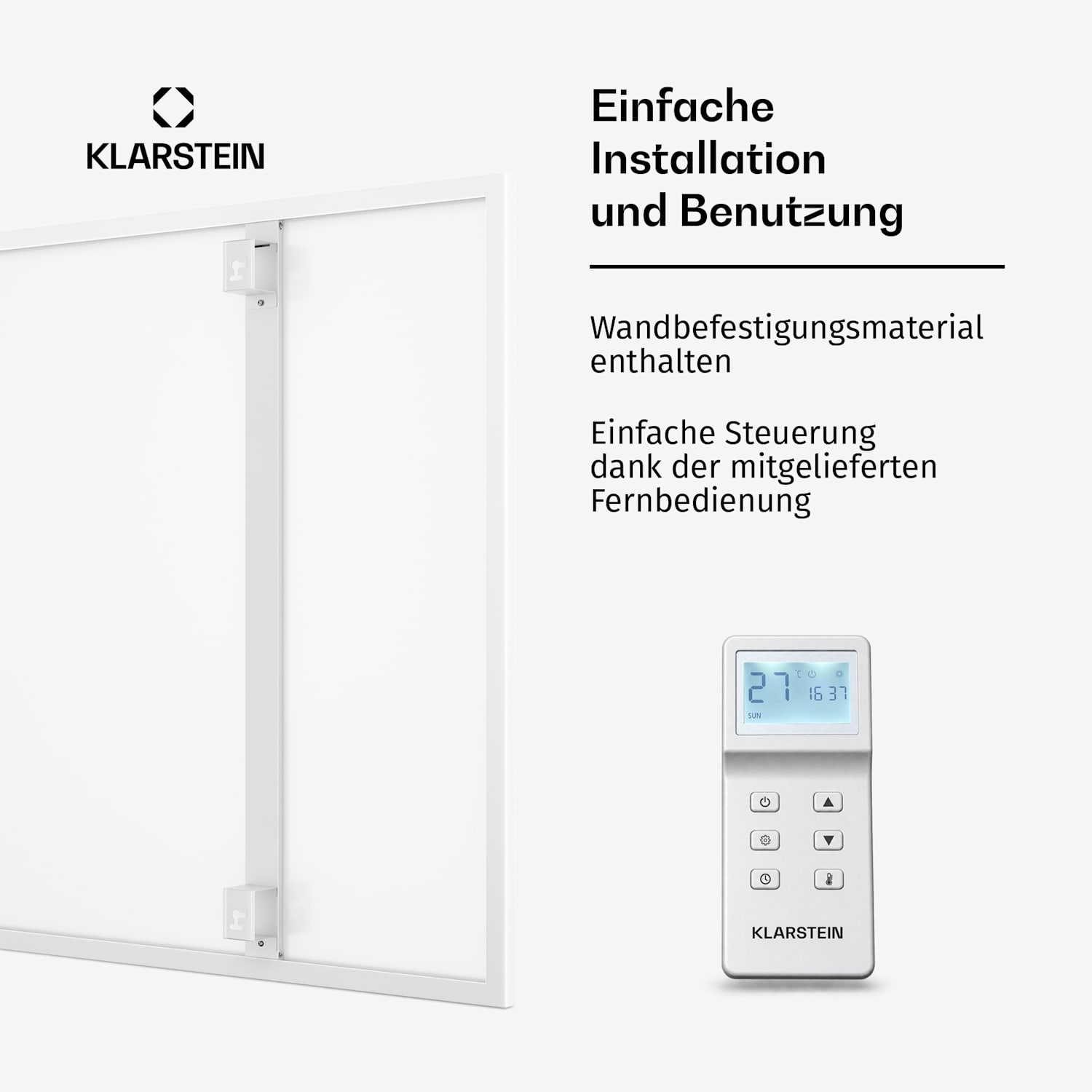 Wonderwall 72 Infrarotheizung 60x120cm 720W Wochentimer IP24 60 x 120 cm | 720 W | Nein
