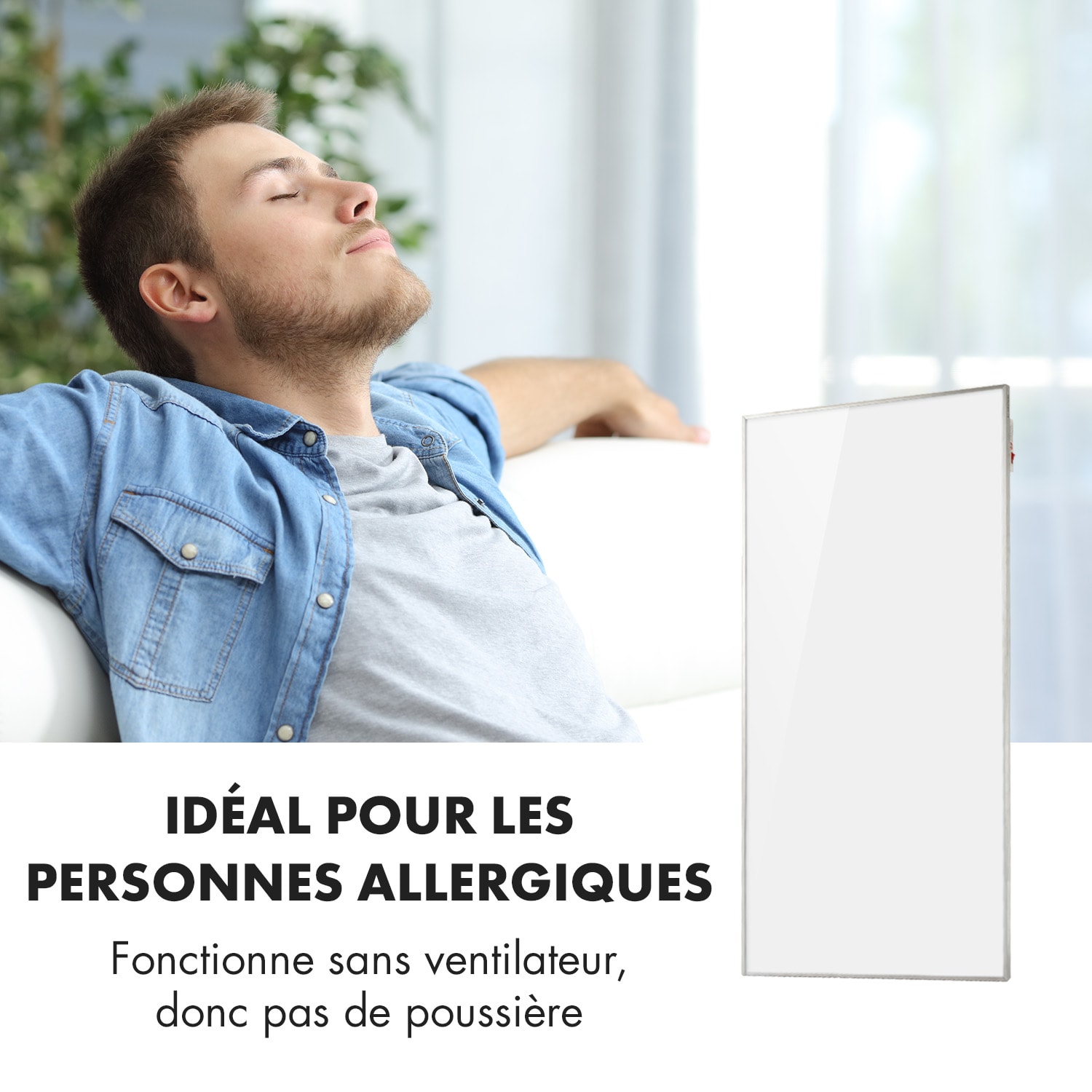 Wonderwall 72 infraroodverwarming 60x120cm 720W weektimer IP24 60 x 120 cm | 720 W | Nee