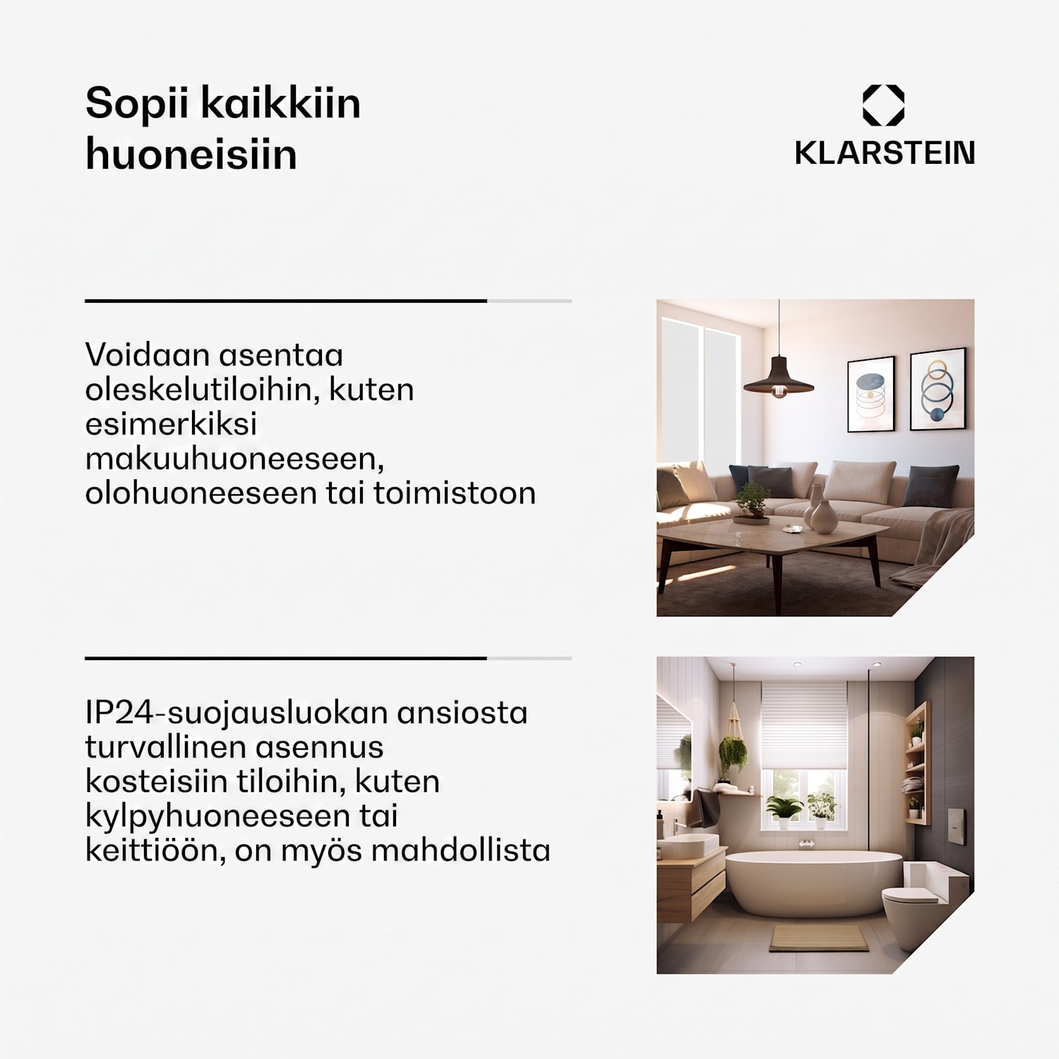 Wonderwall 60 infrapunalämmitin 60 x 100 cm 600 W viikkoajastin IP24 100 x 60 cm | 600 W | Ei