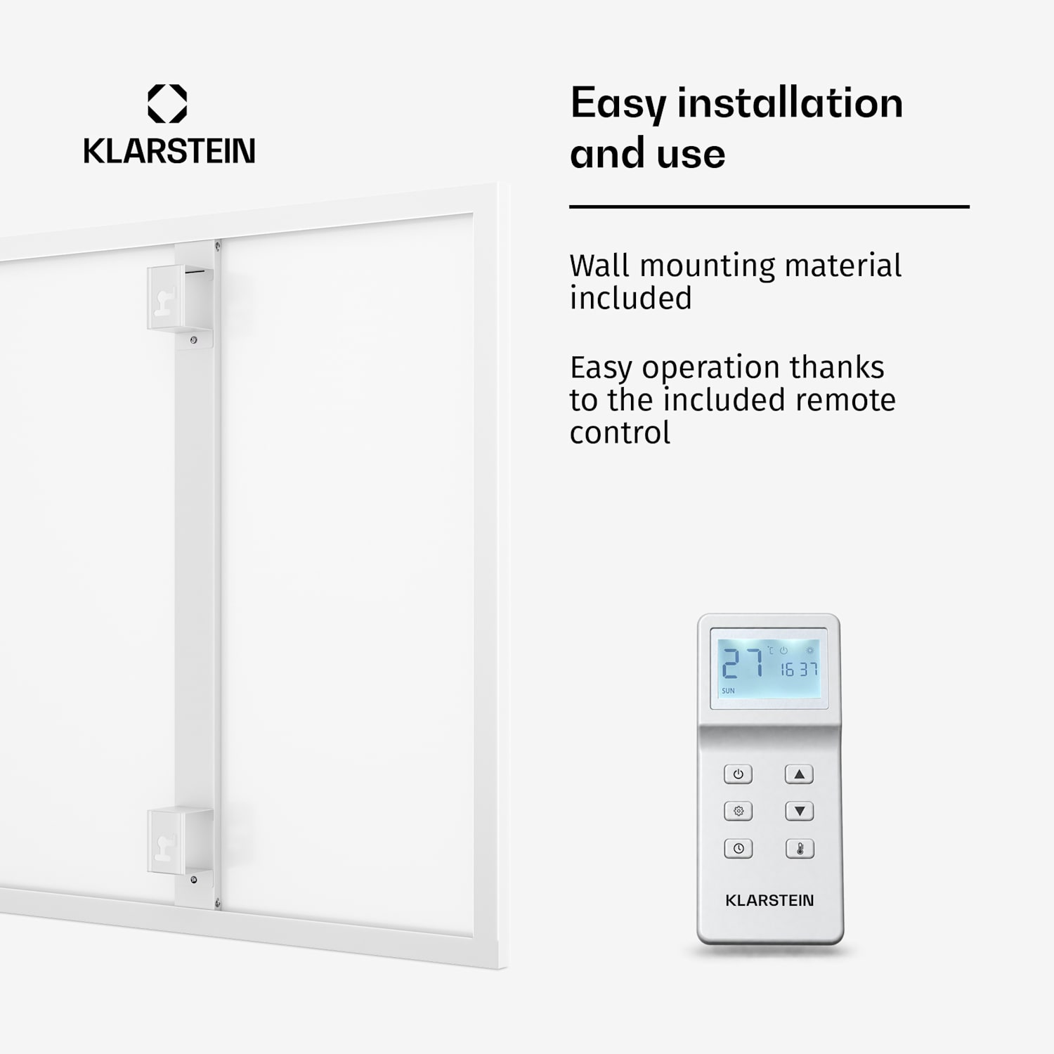 Wonderwall 45 infraroodverwarming 50x90 cm 450W weektimer IP24 50 x 90 cm | 450 W