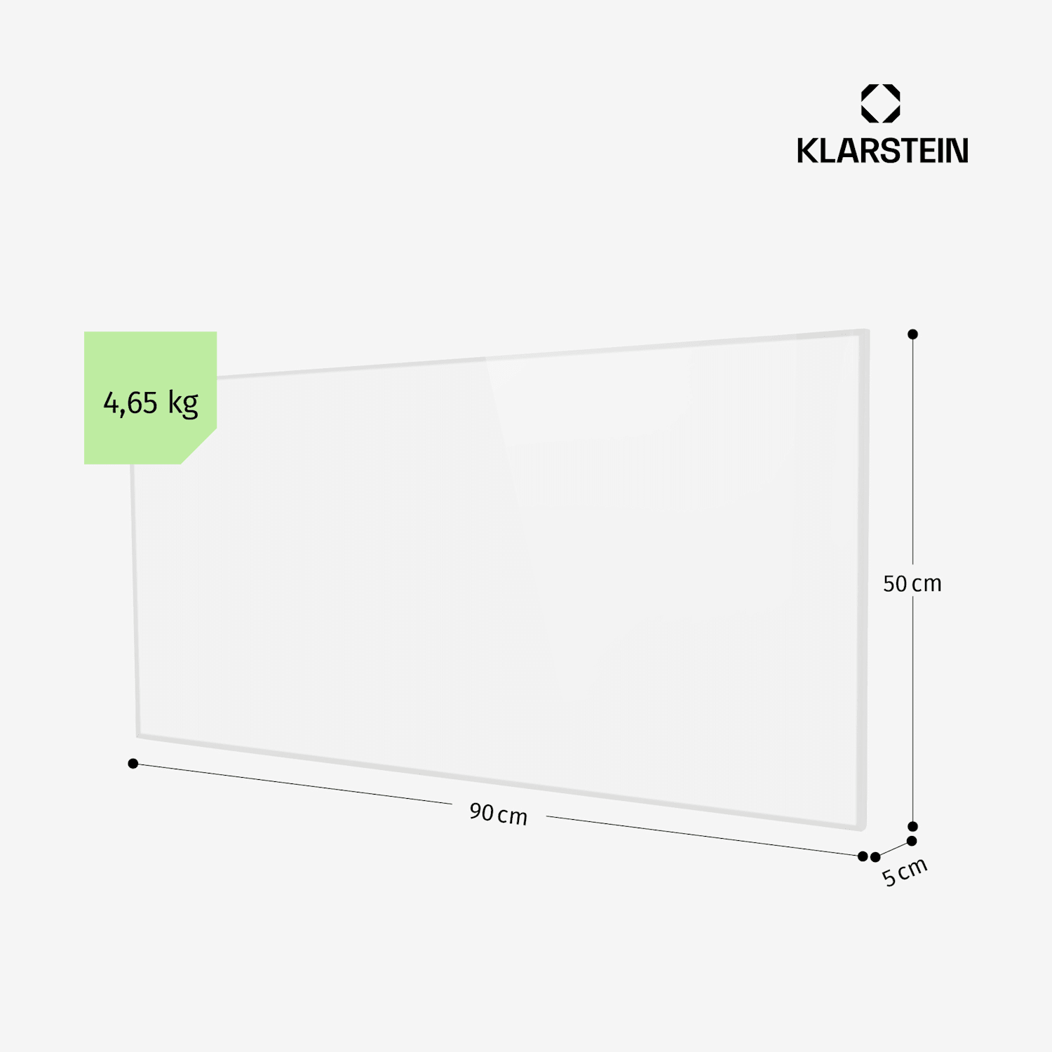 Wonderwall 45 infraroodverwarming 50x90 cm 450W weektimer IP24 50 x 90 cm | 450 W