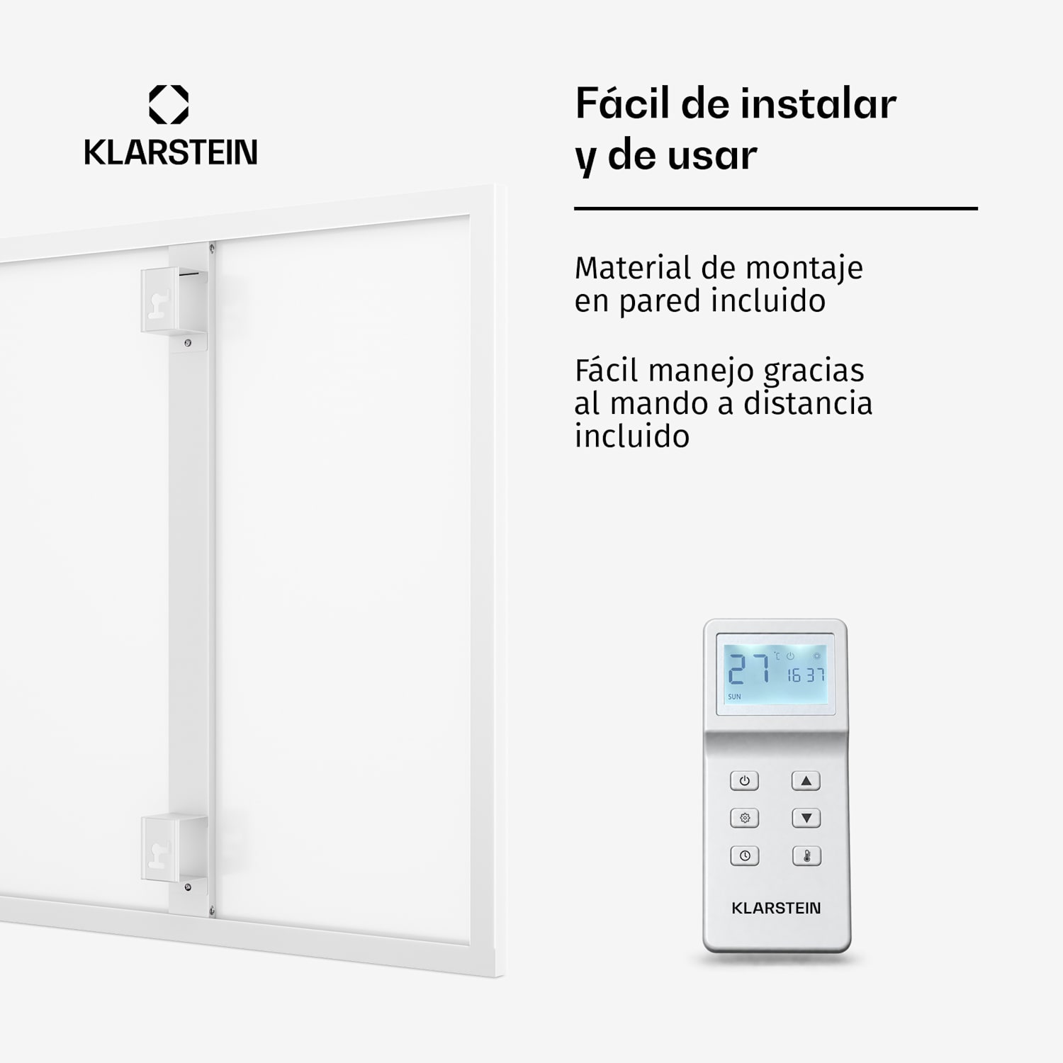 Calentador infrarrojo Wonderwall 60 60cm 360W Temporizador semanal IP24 60 x 60 cm | 360 W | No