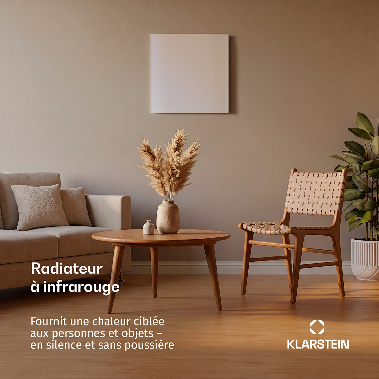 Wonderwall 36 infraroodverwarming 60x60 cm 360W weektimer IP24 60 x 60 cm | 360 W | Nee