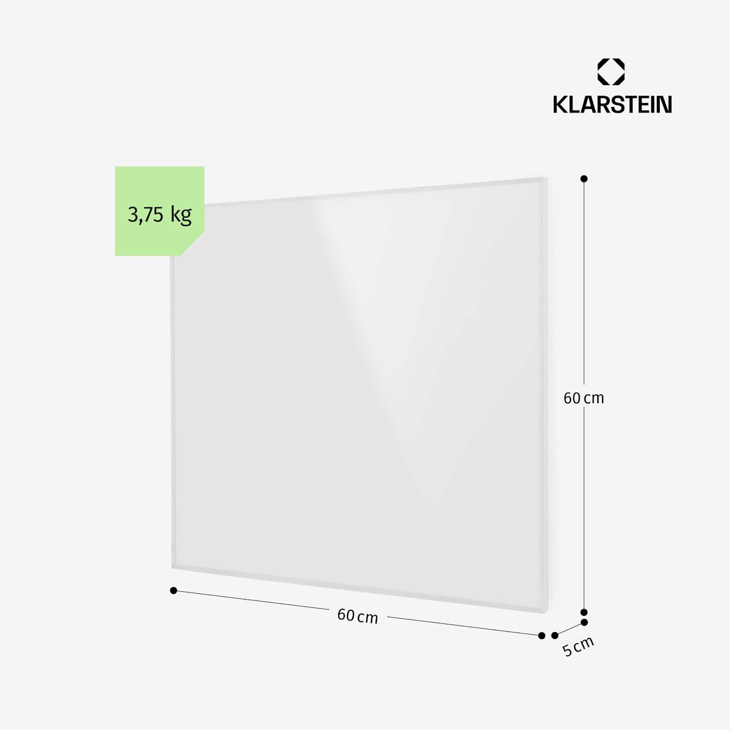 Wonderwall 36 infraroodverwarming 60x60 cm 360W weektimer IP24 60 x 60 cm | 360 W | Nee