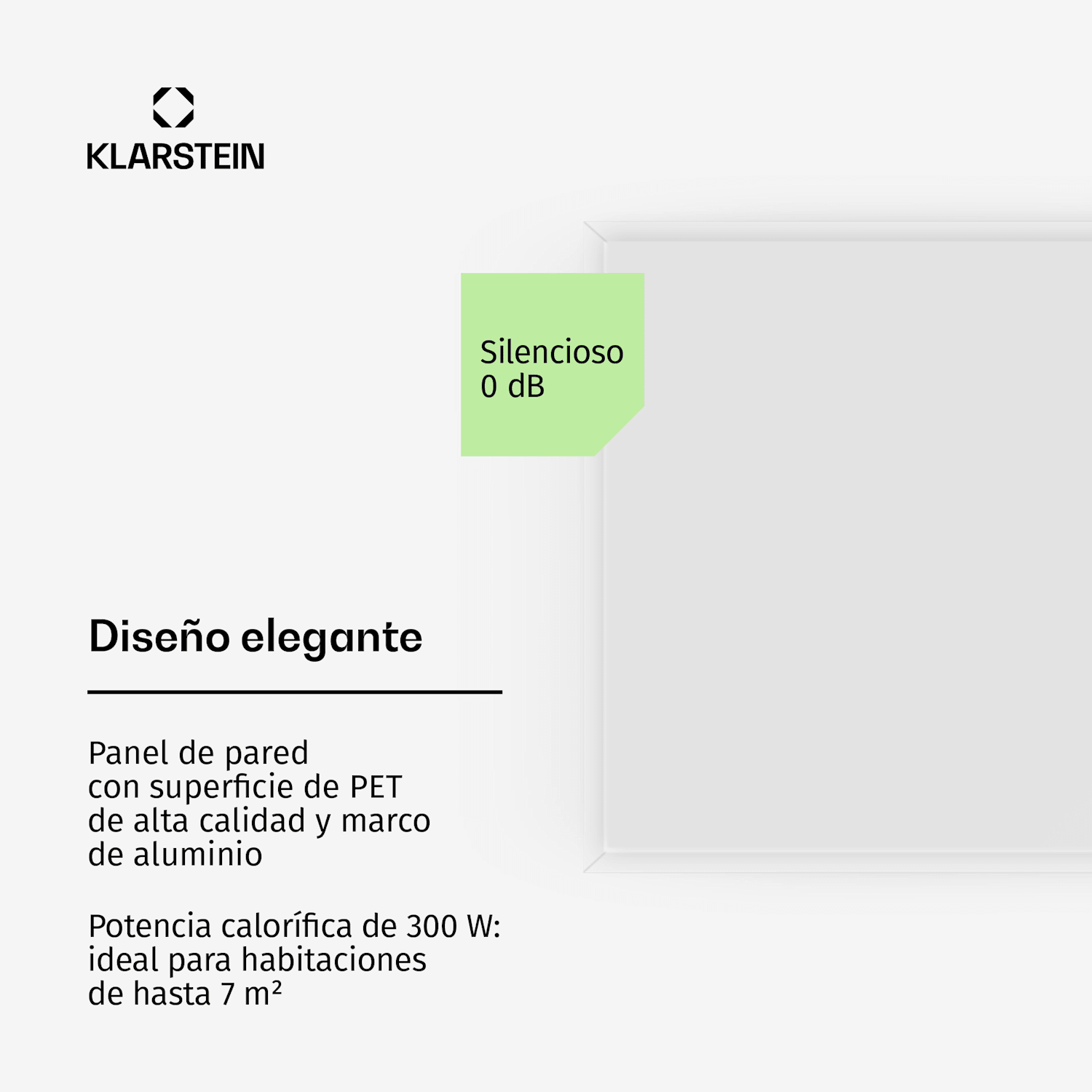 Calentador infrarrojo Wonderwall 30 30x100cm 300W Temporizador semanal IP24 