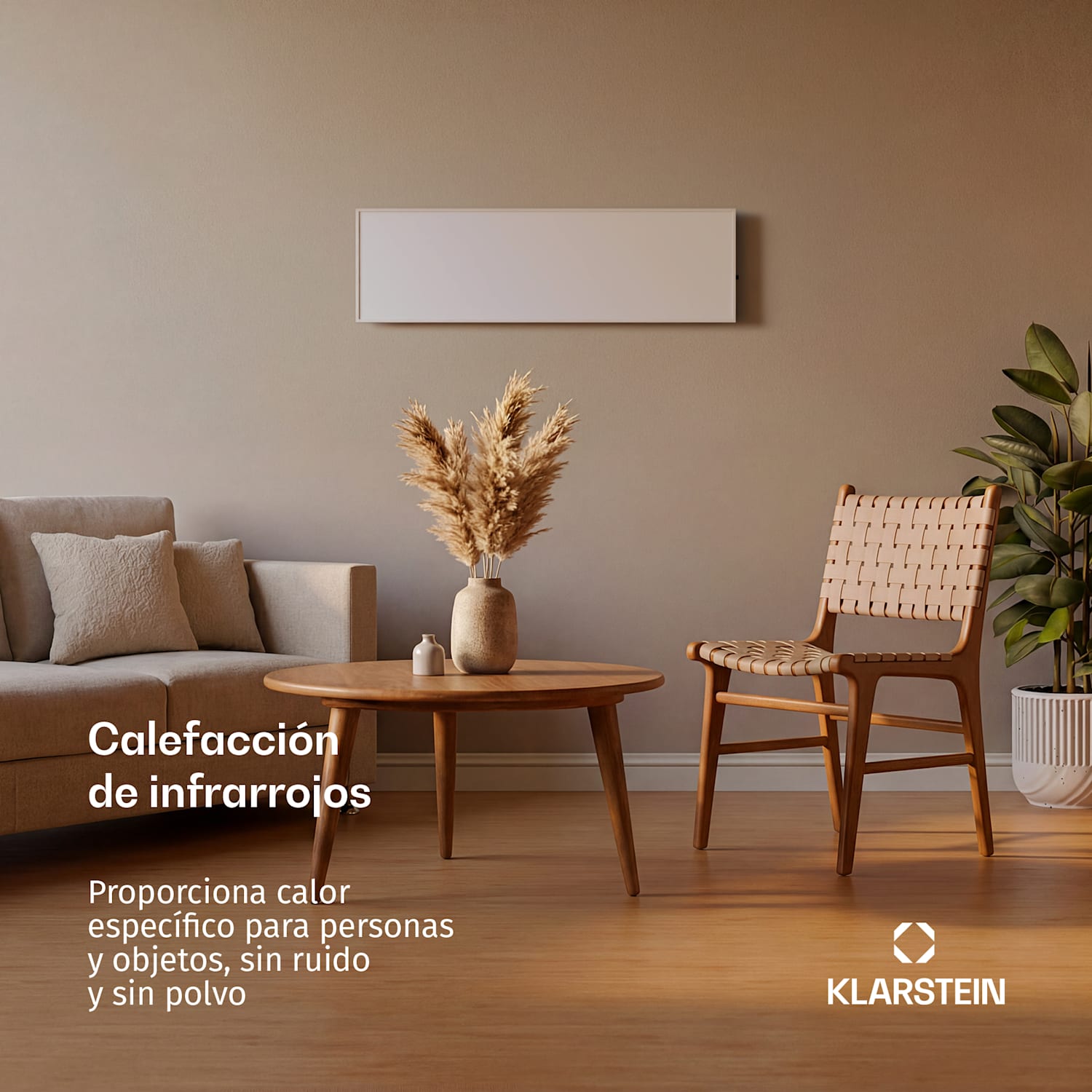 Calentador infrarrojo Wonderwall 30 30x100cm 300W Temporizador semanal IP24 