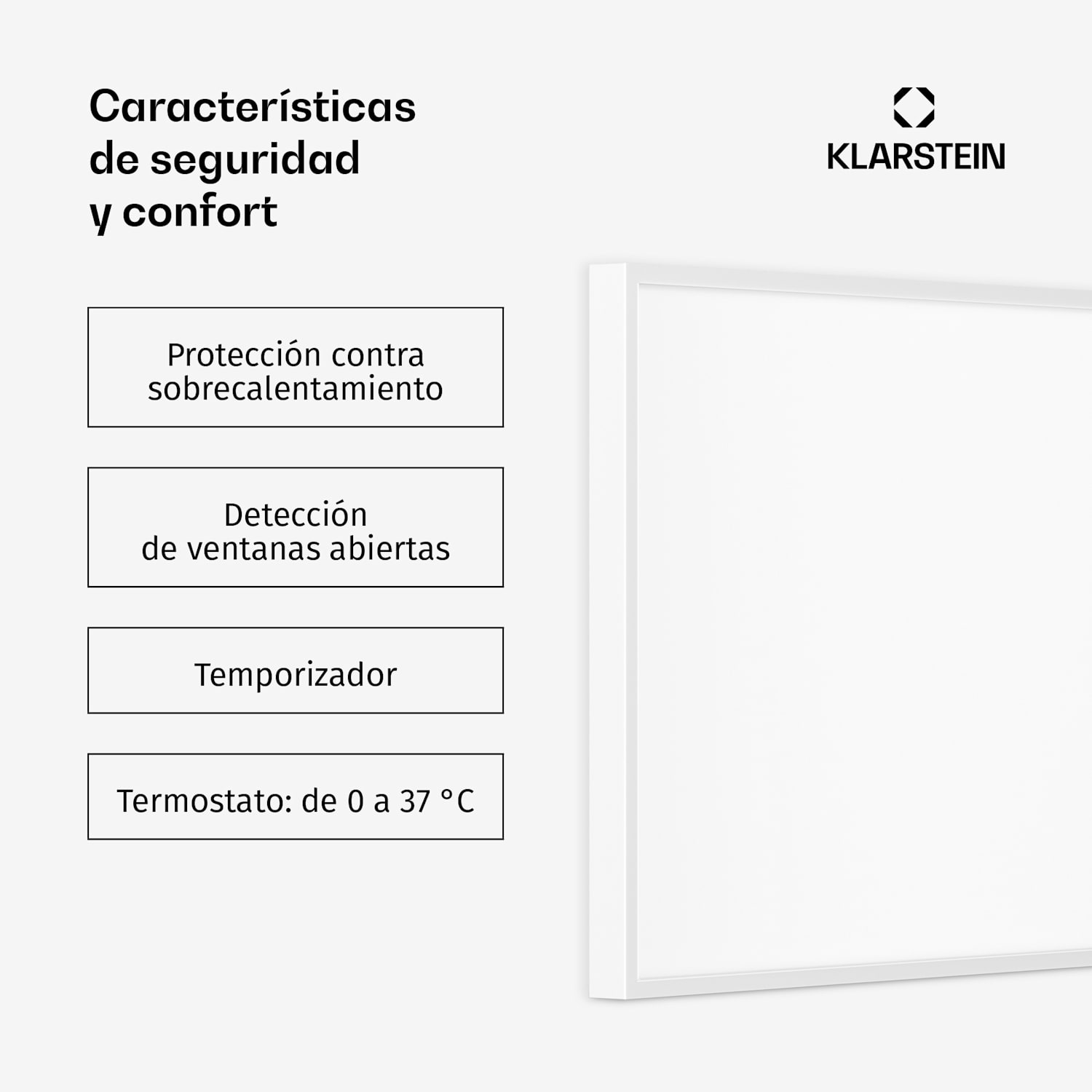 Calentador infrarrojo Wonderwall 30 30x100cm 300W Temporizador semanal IP24 