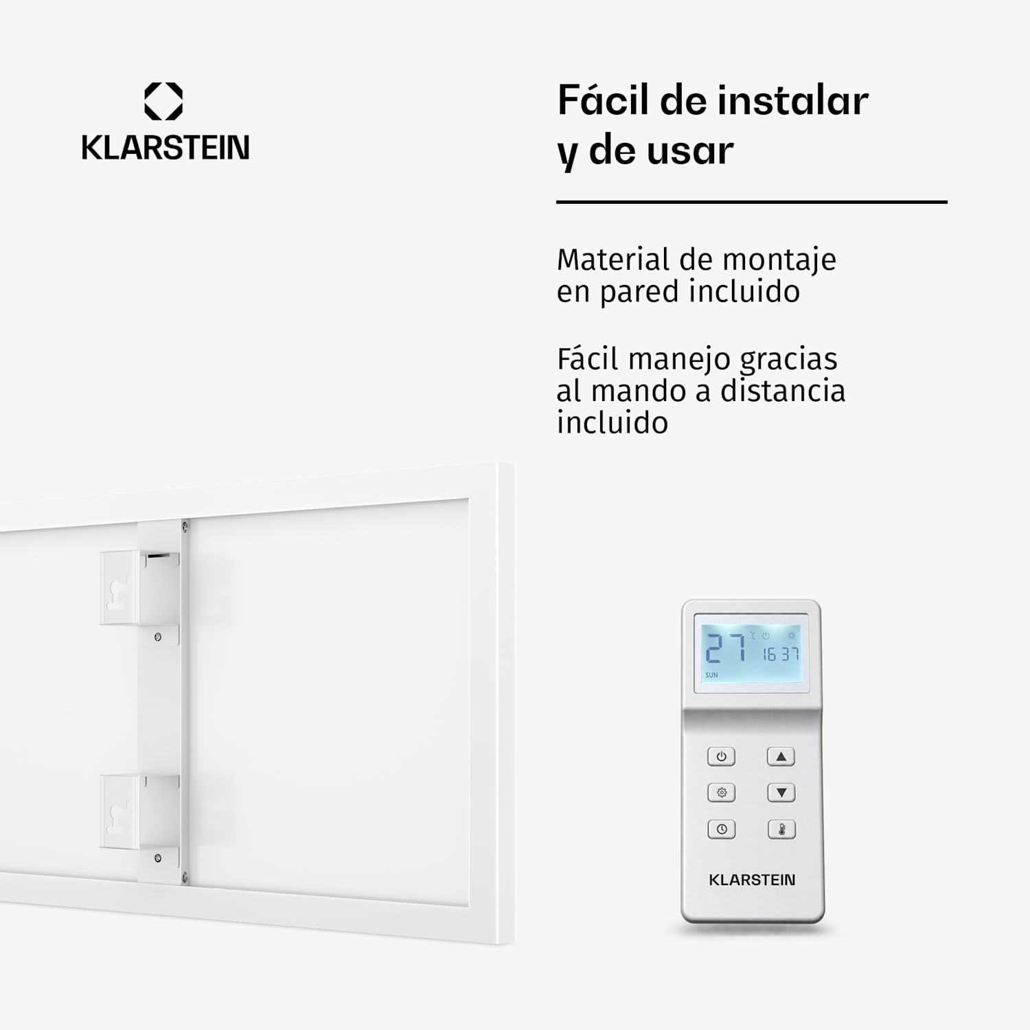 Calentador infrarrojo Wonderwall 30 30x100cm 300W Temporizador semanal IP24 