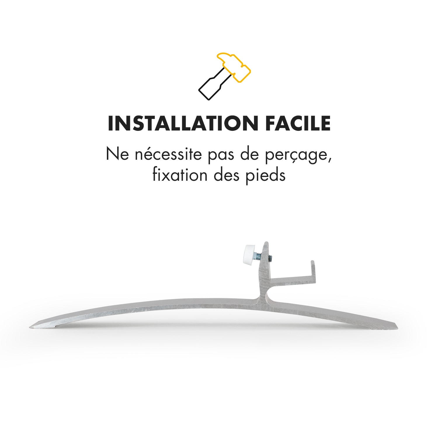 Wonderwall Lot de 2 pieds de support pour radiateur infrarouge 