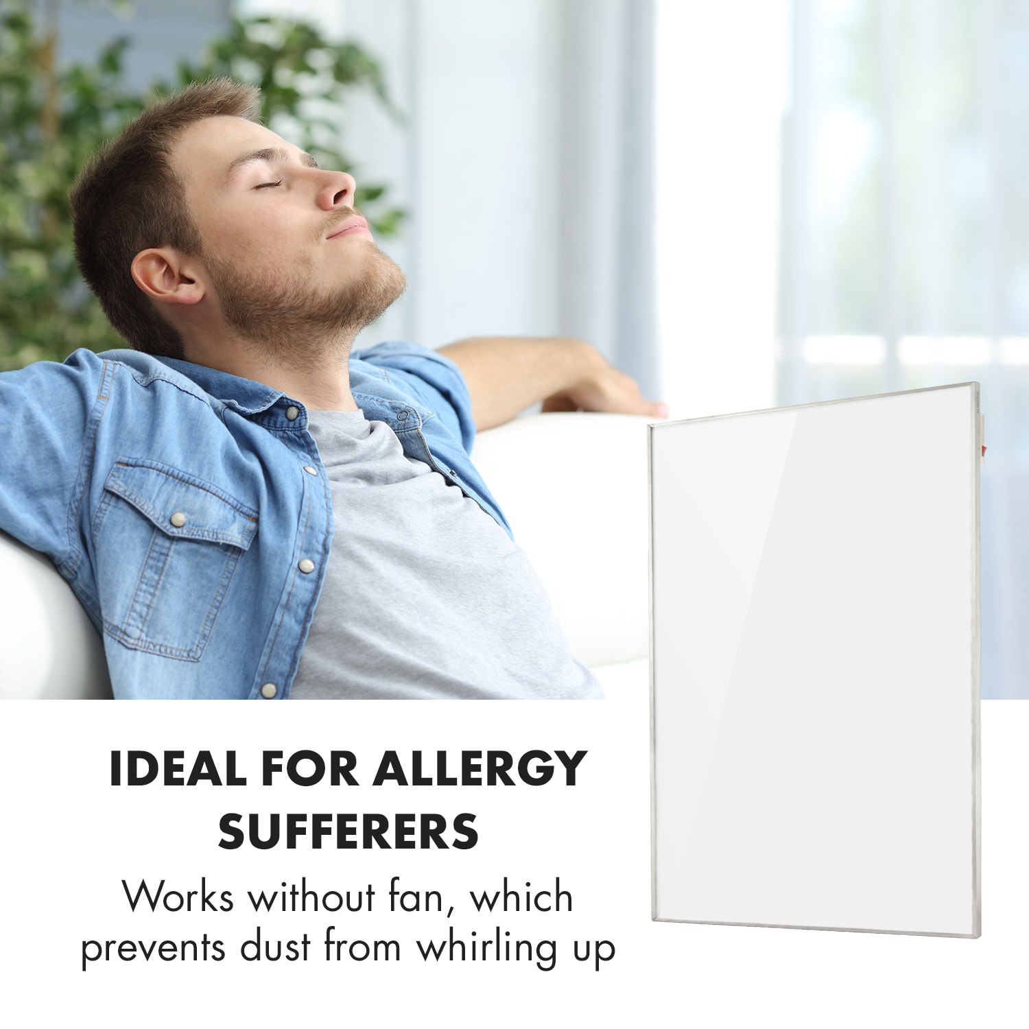 Wonderwall 96, Infračervený ohřívač, 120 x 80 cm, 960 W, časovač, IP24 960 W