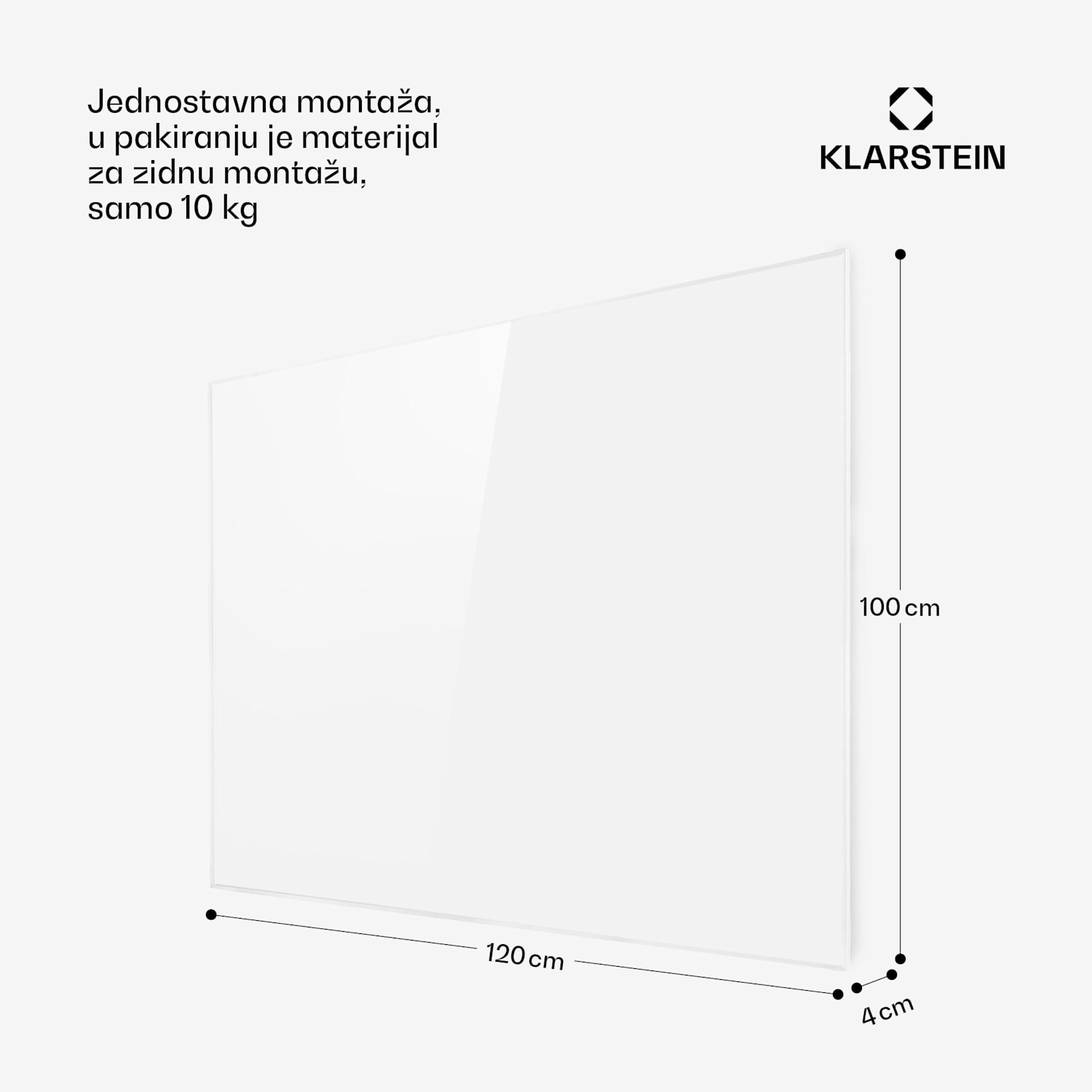 Wonderwall 120, infracrvena grijalica, 120 x 100 cm, 1200W, tajmer, IP24 1200 W