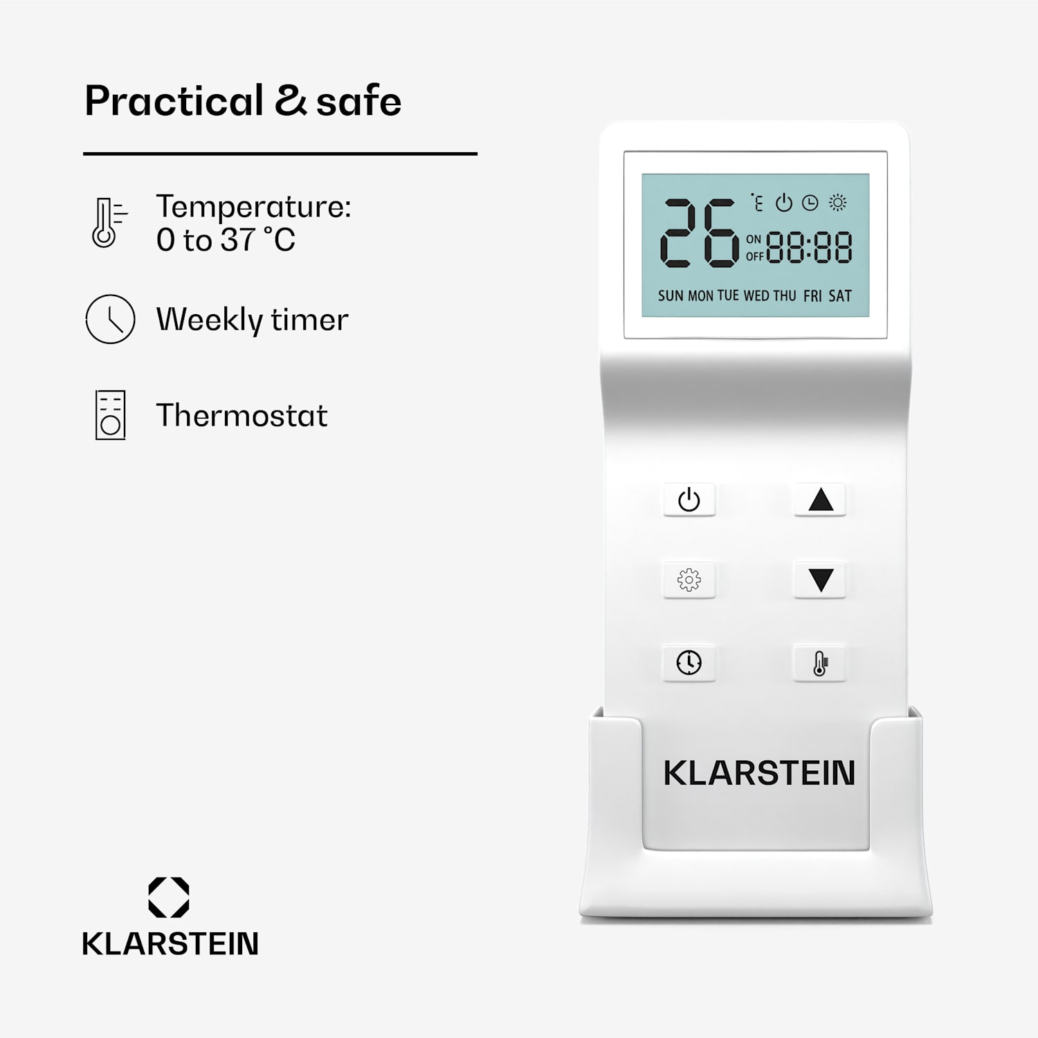 Wonderwall 120 Aquecedor de Infravermelhos 120x100cm 1200W Temporizador IP24 