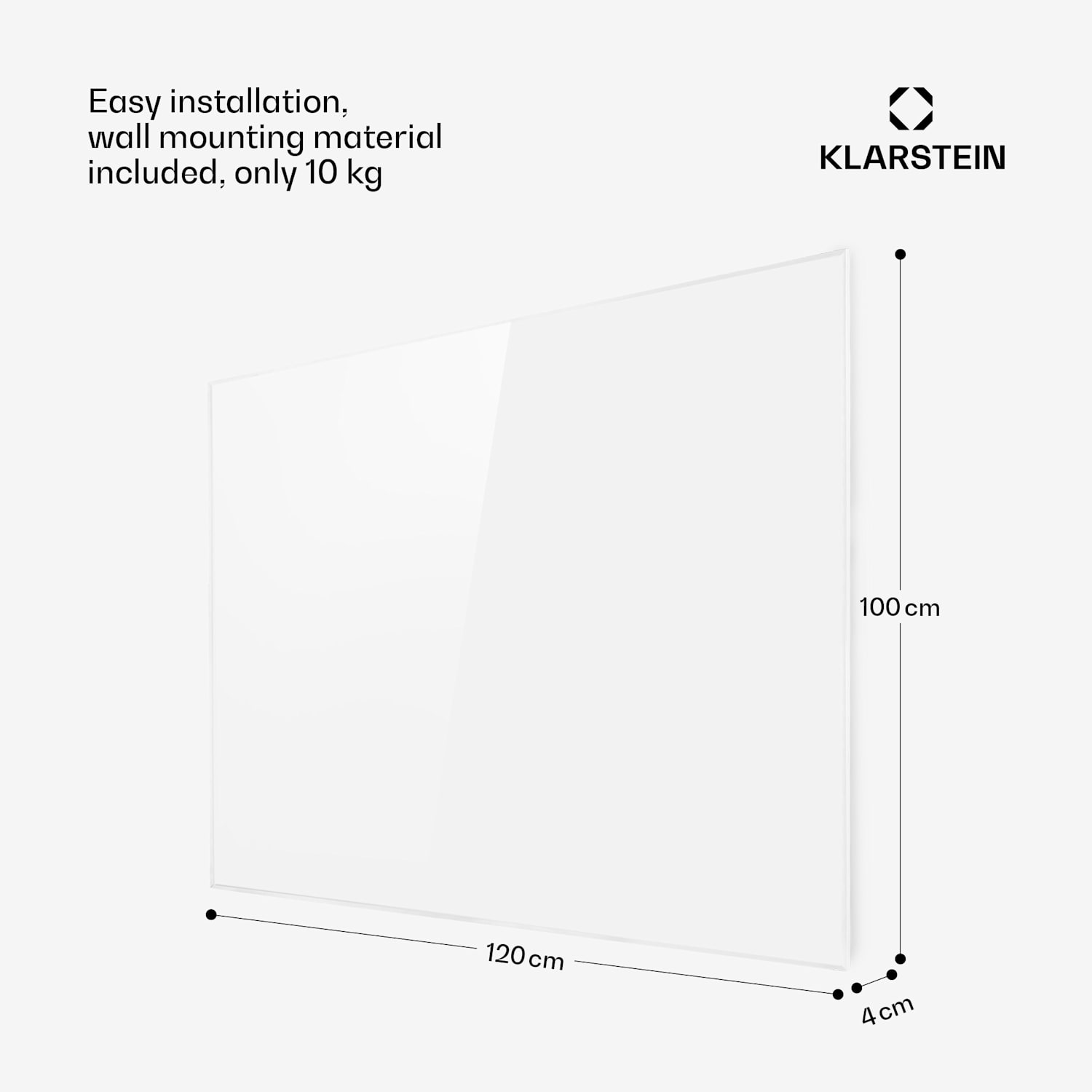 Wonderwall 120 Aquecedor de Infravermelhos 120x100cm 1200W Temporizador IP24 