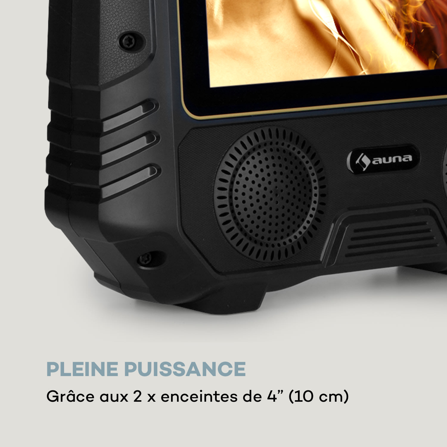 CenterStage 4 Enceinte karaoké portable 4" 10W écran 14,1" + micro sans fil 2 x enceintes de 4" | Noir