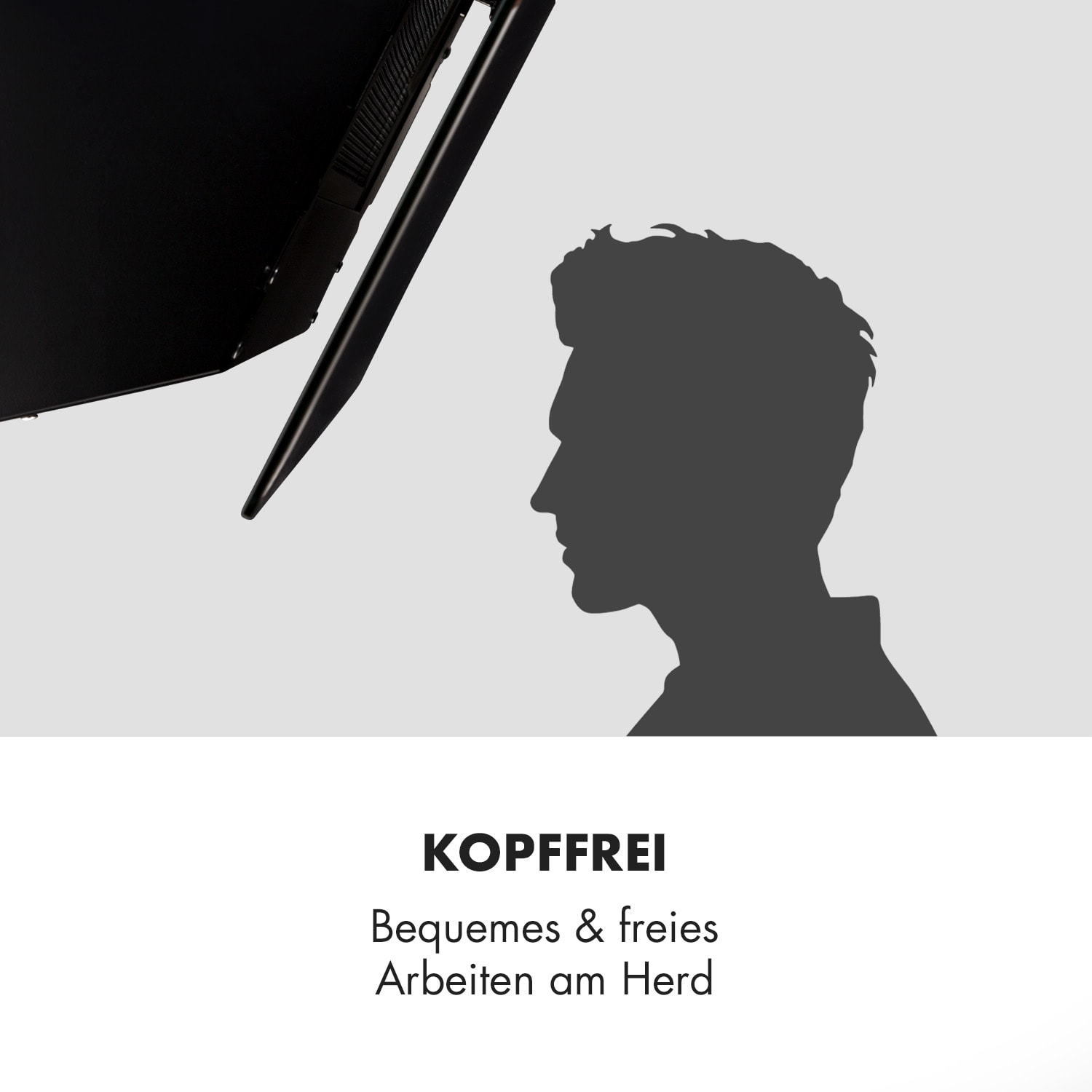 Laurel 60 Dunstabzugshaube 60cm Abluft: 350 m³/h LED Touch Glas 