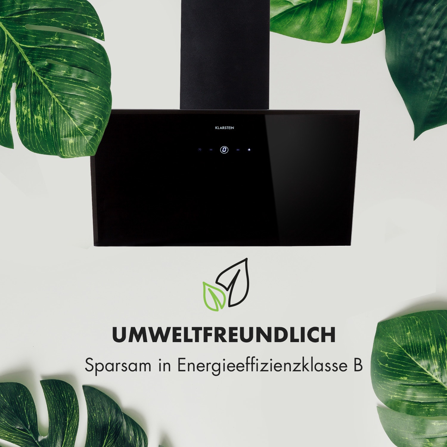 Laurel 60 Dunstabzugshaube 60cm Abluft: 350 m³/h LED Touch Glas 