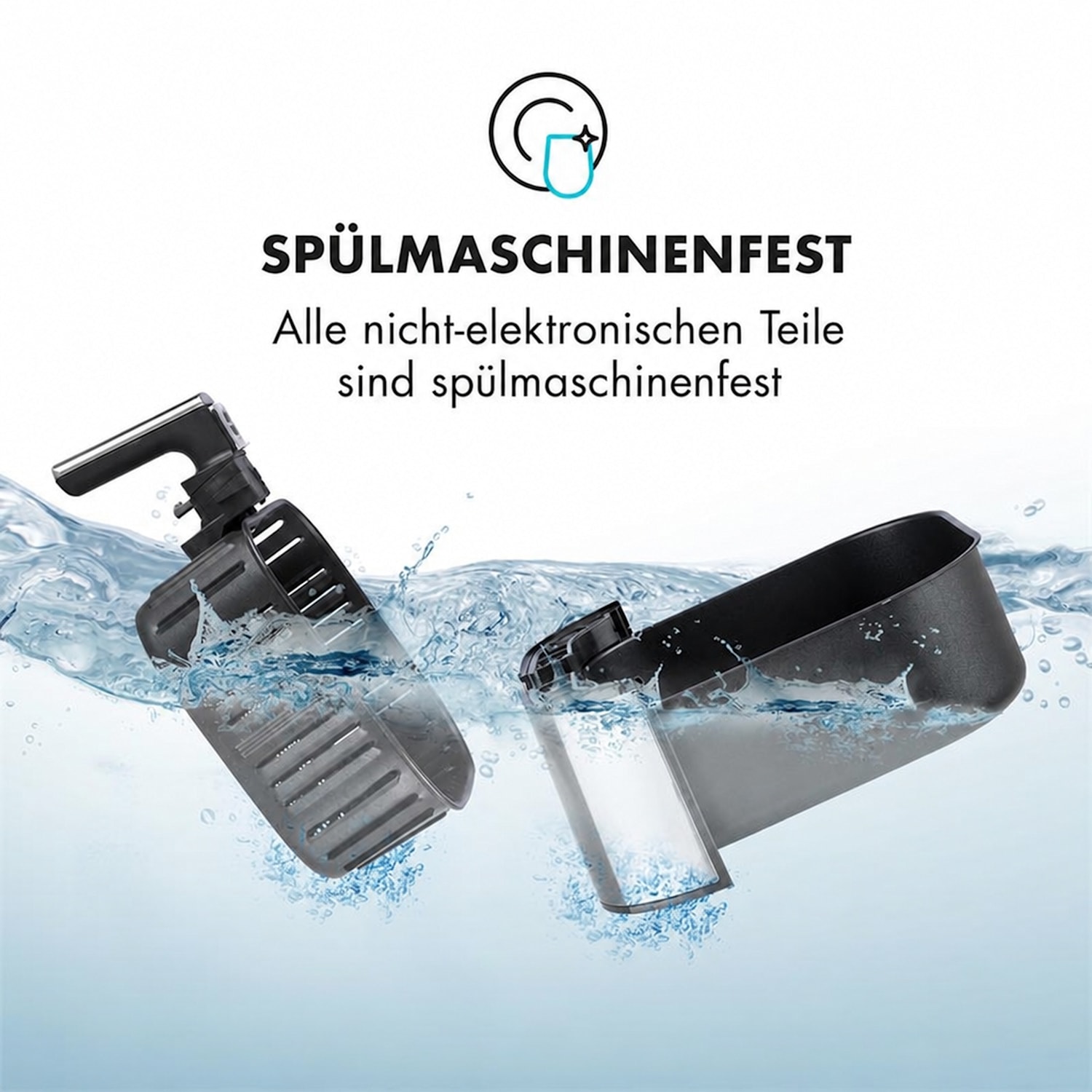 AeroVital Heißluftfritteuse 1700W 5 Liter Timer Edelstahl silber 