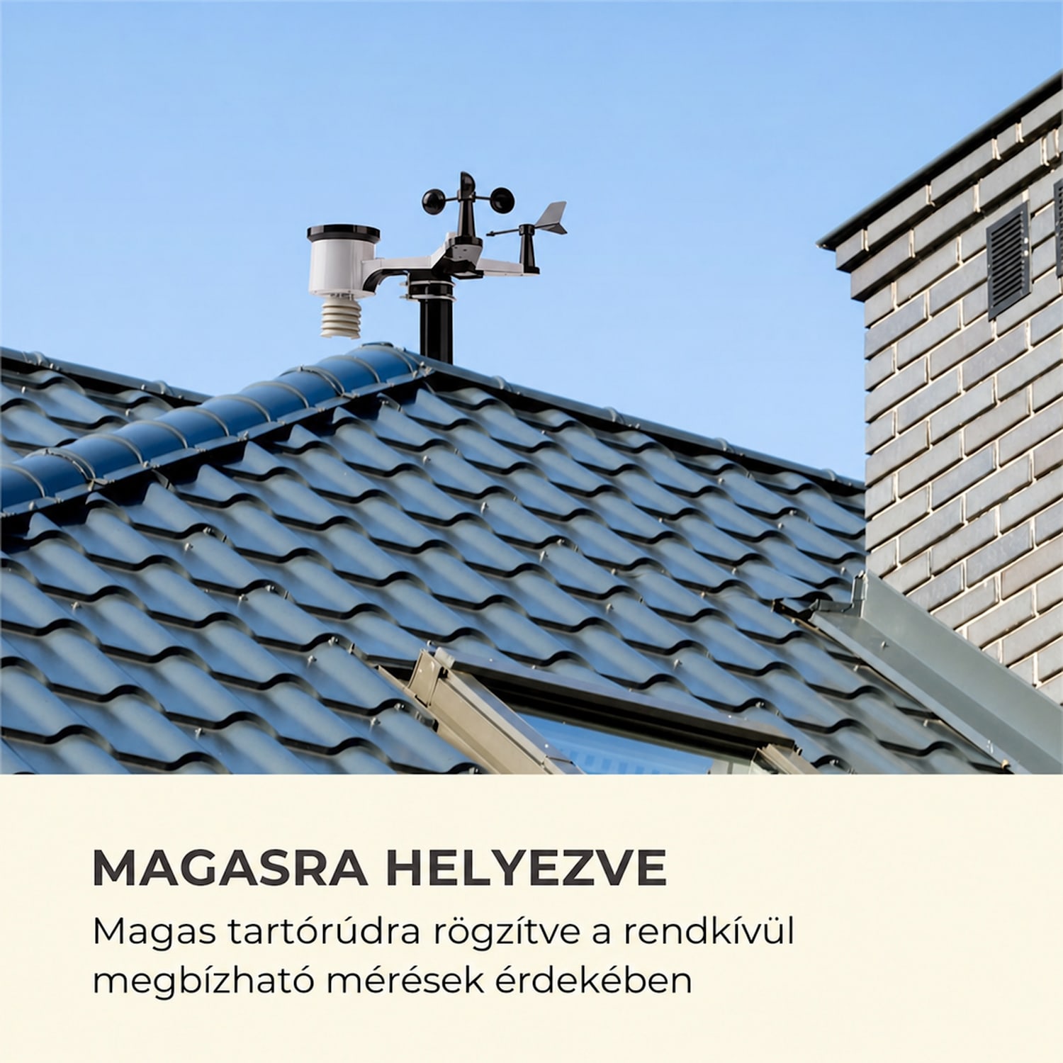 Huygens, professzionális meteorológiai állomás, 6 az 1-ben, WiFi, App 