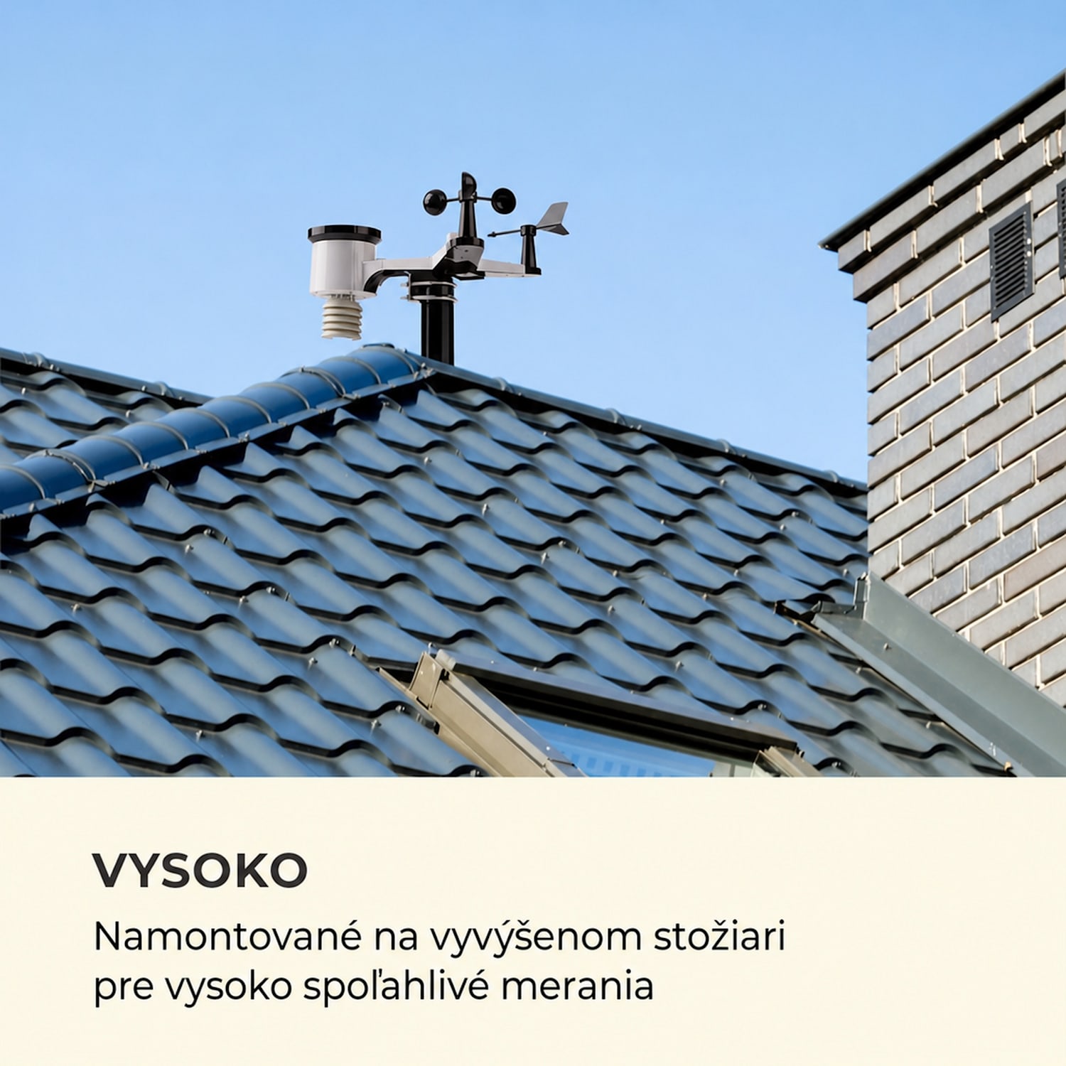 Huygens, profesionálna meteorologická stanica, 6 v 1, farebný displej, WiFi, aplikácia 