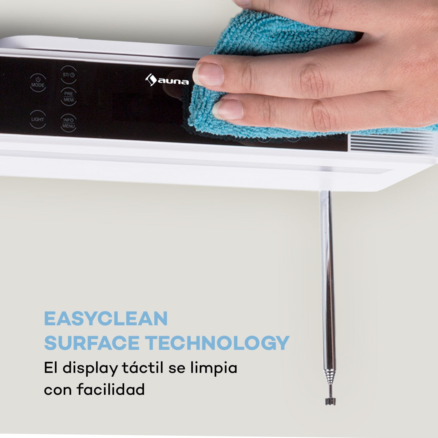 KR-140 Bluetooth Radio de cocina Función manos libres DAB+ Iluminación LED Blanco