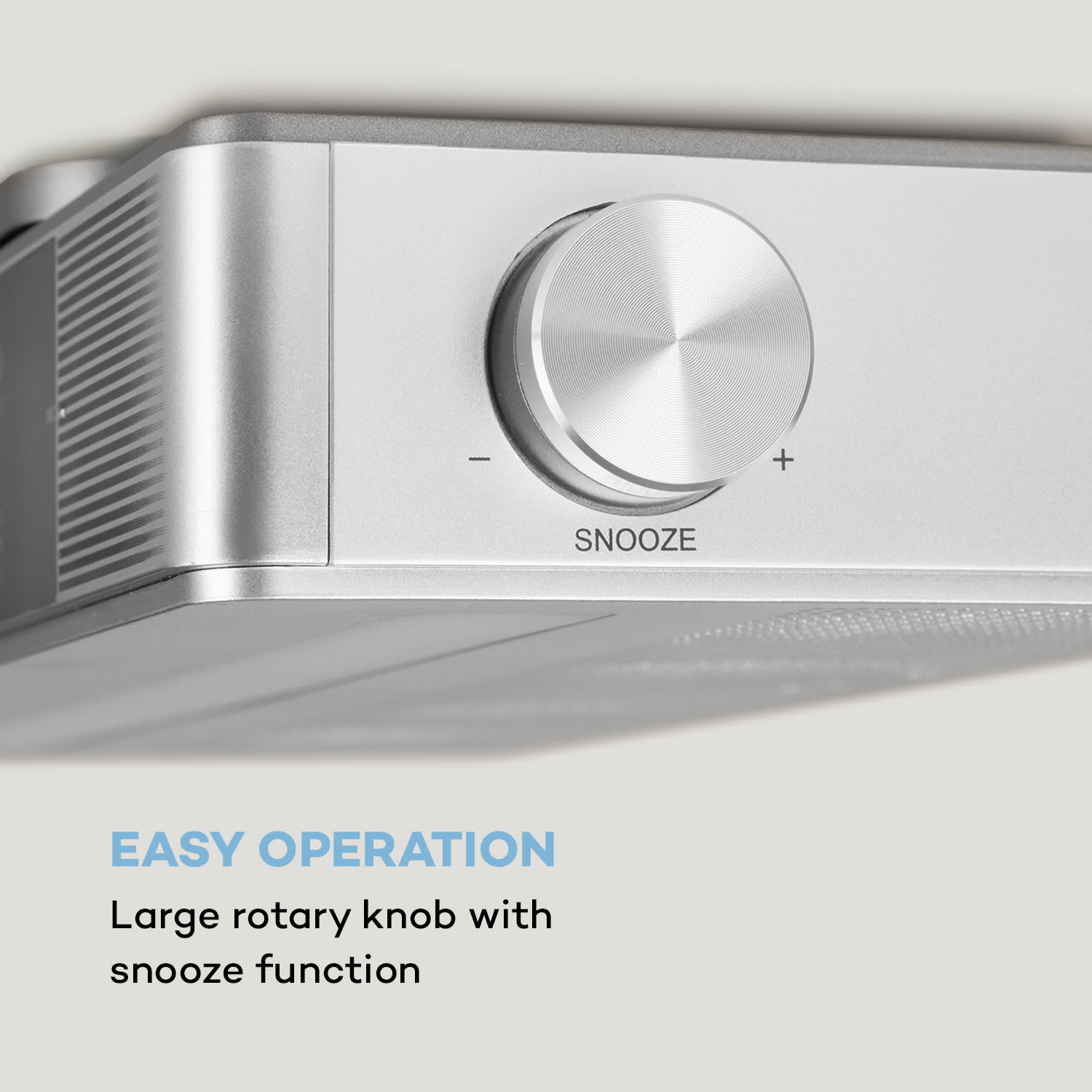KR-140, kuchyňské rádio, bluetooth, handsfree, LED osvětlení, stříbrné